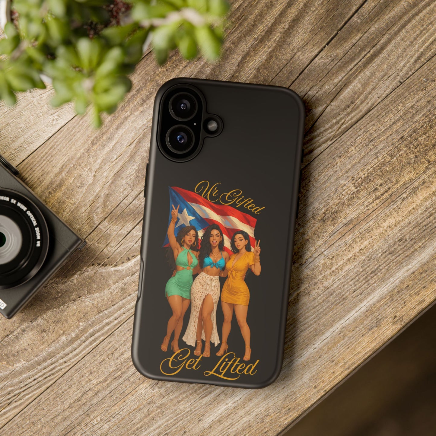 Vibrant Phone Case, Tough Cases, Puerto Rican Pride, Gift for Her, Fun Accessory, Colorful Design