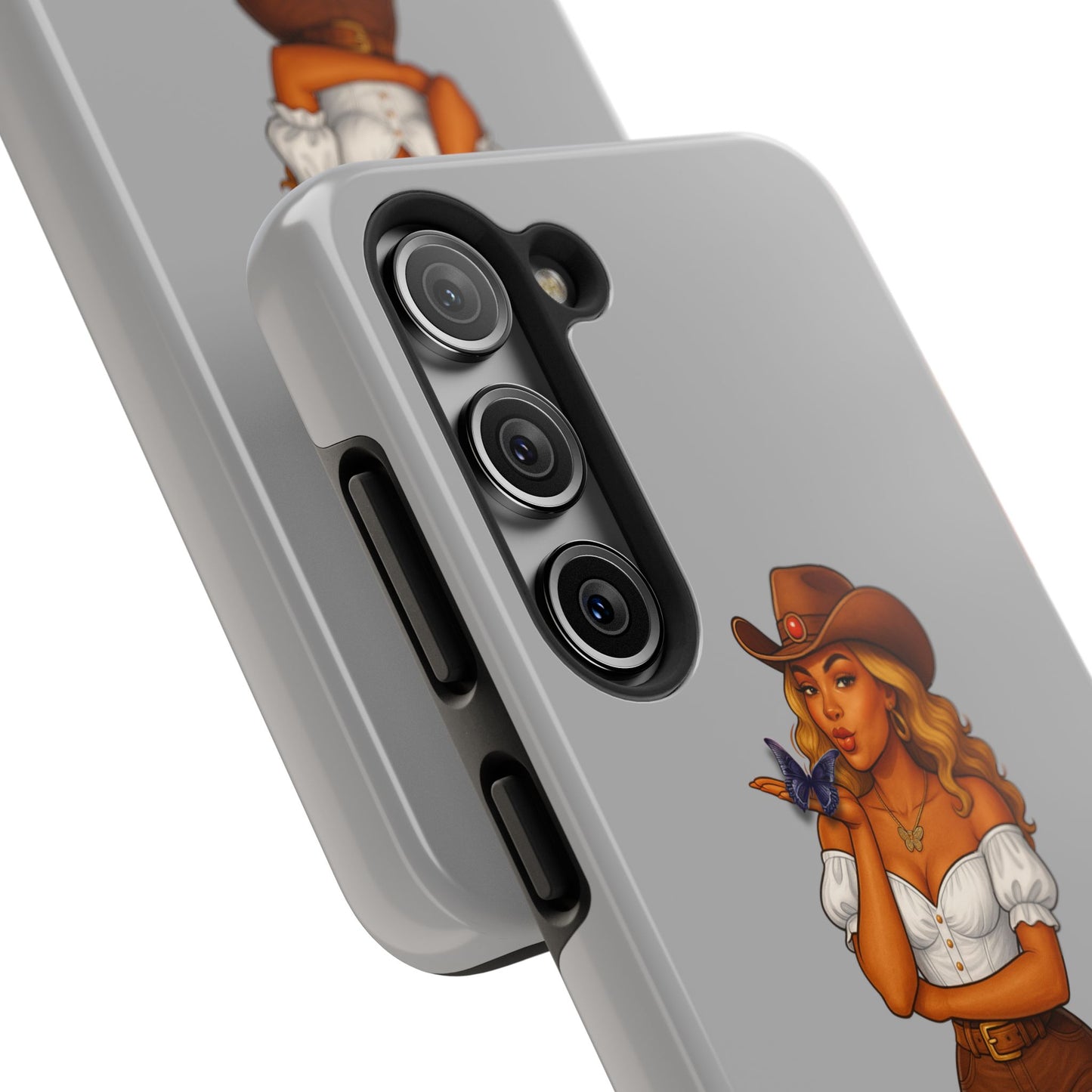 Cowgirl-Style Tough Phone Cases, Durable Phone Cover, Cute Western Phone Case, Fun Gift for Cowboys, No Questions Asked Design