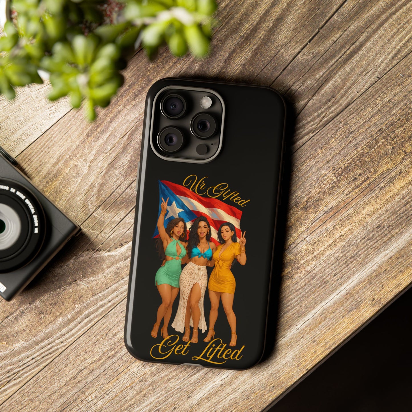 Vibrant Phone Case, Tough Cases, Puerto Rican Pride, Gift for Her, Fun Accessory, Colorful Design