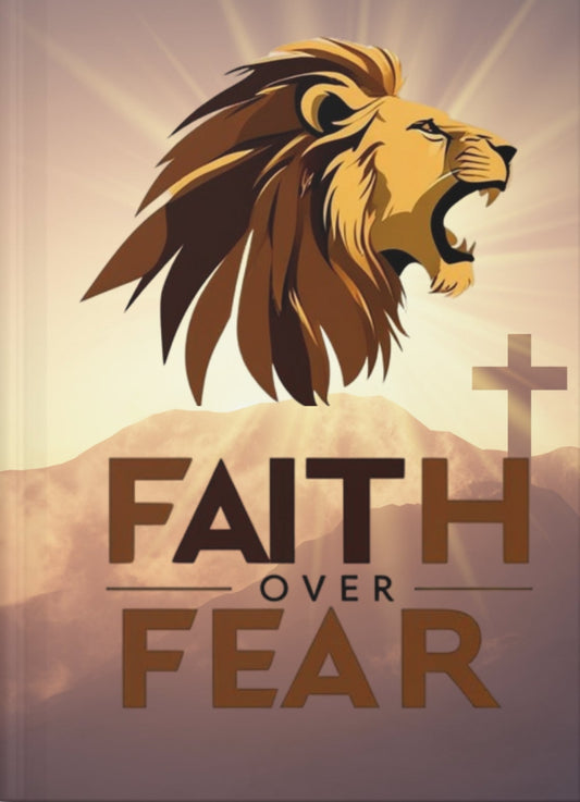 Christian Inspirational Hardcover Journal | Faith Over Fear | Hard Fought Hallelujah | Motivational Diary, Prayer Journal, Gift for Him/Her