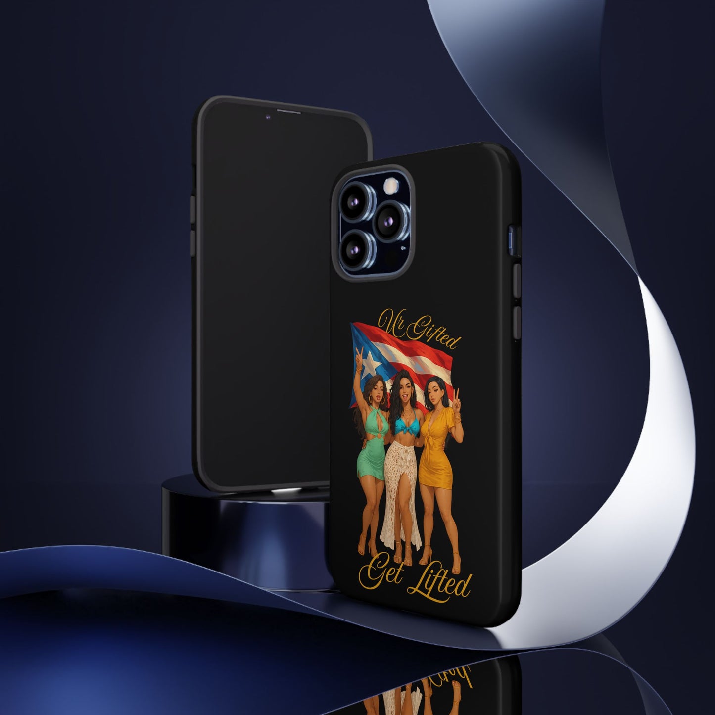Vibrant Phone Case, Tough Cases, Puerto Rican Pride, Gift for Her, Fun Accessory, Colorful Design