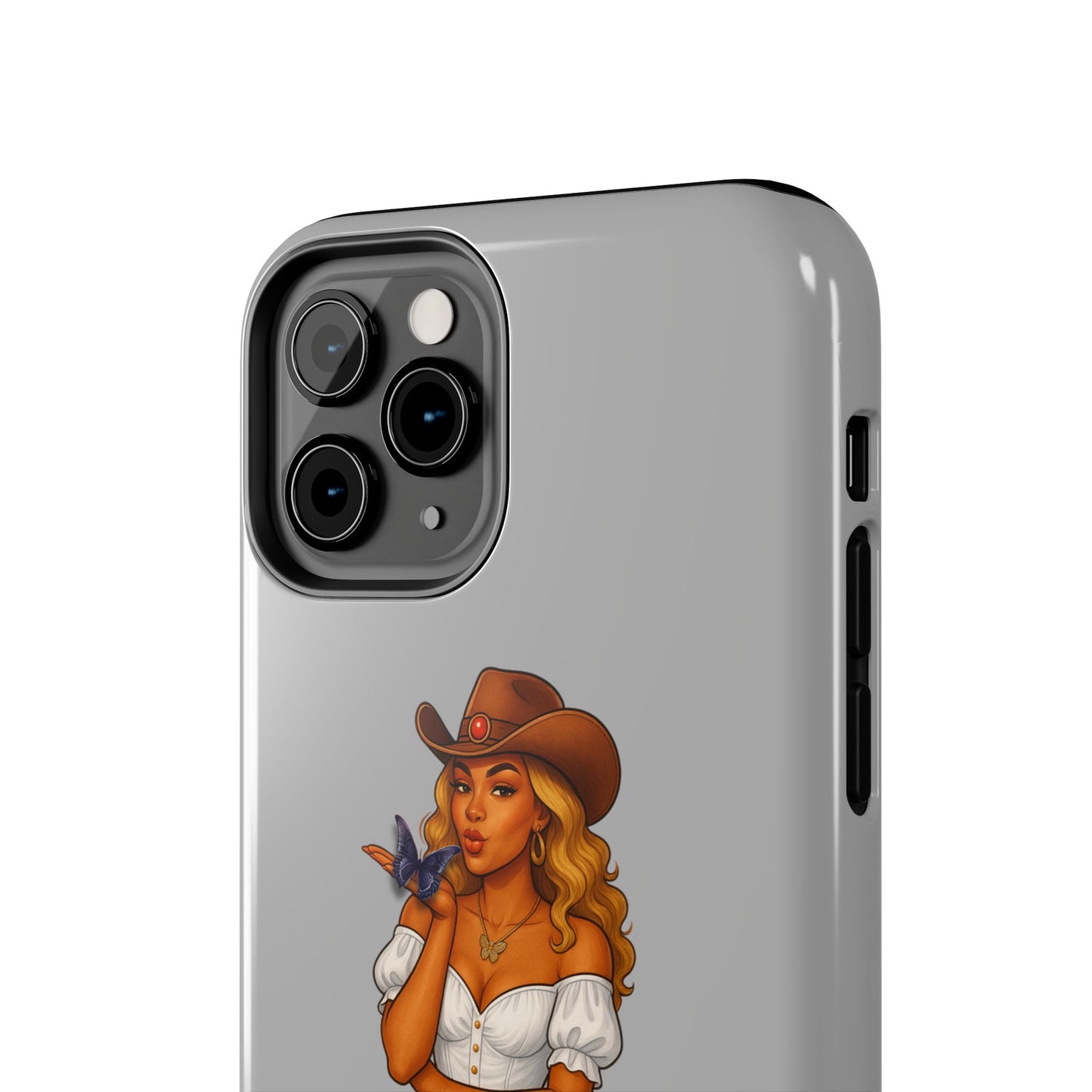 Cowgirl-Style Tough Phone Cases, Durable Phone Cover, Cute Western Phone Case, Fun Gift for Cowboys, No Questions Asked Design