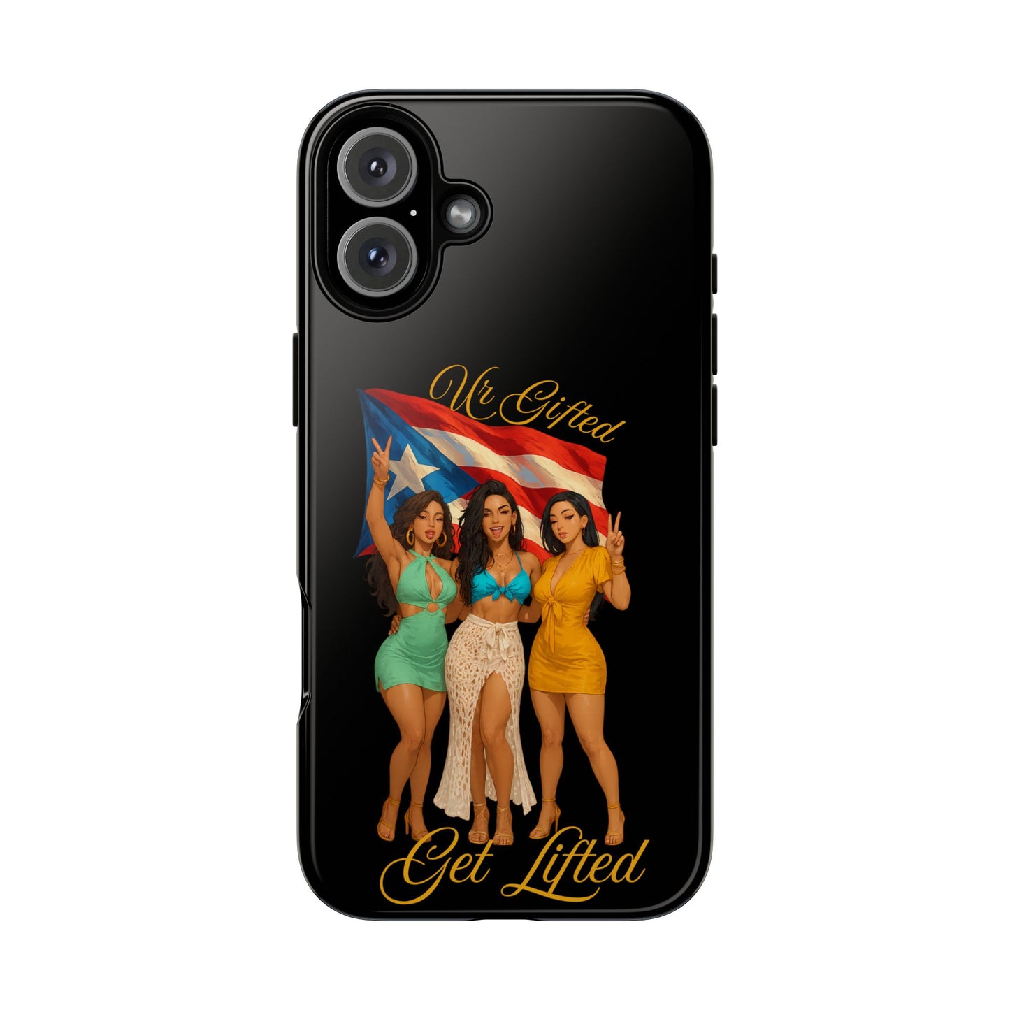 Vibrant Phone Case, Tough Cases, Puerto Rican Pride, Gift for Her, Fun Accessory, Colorful Design