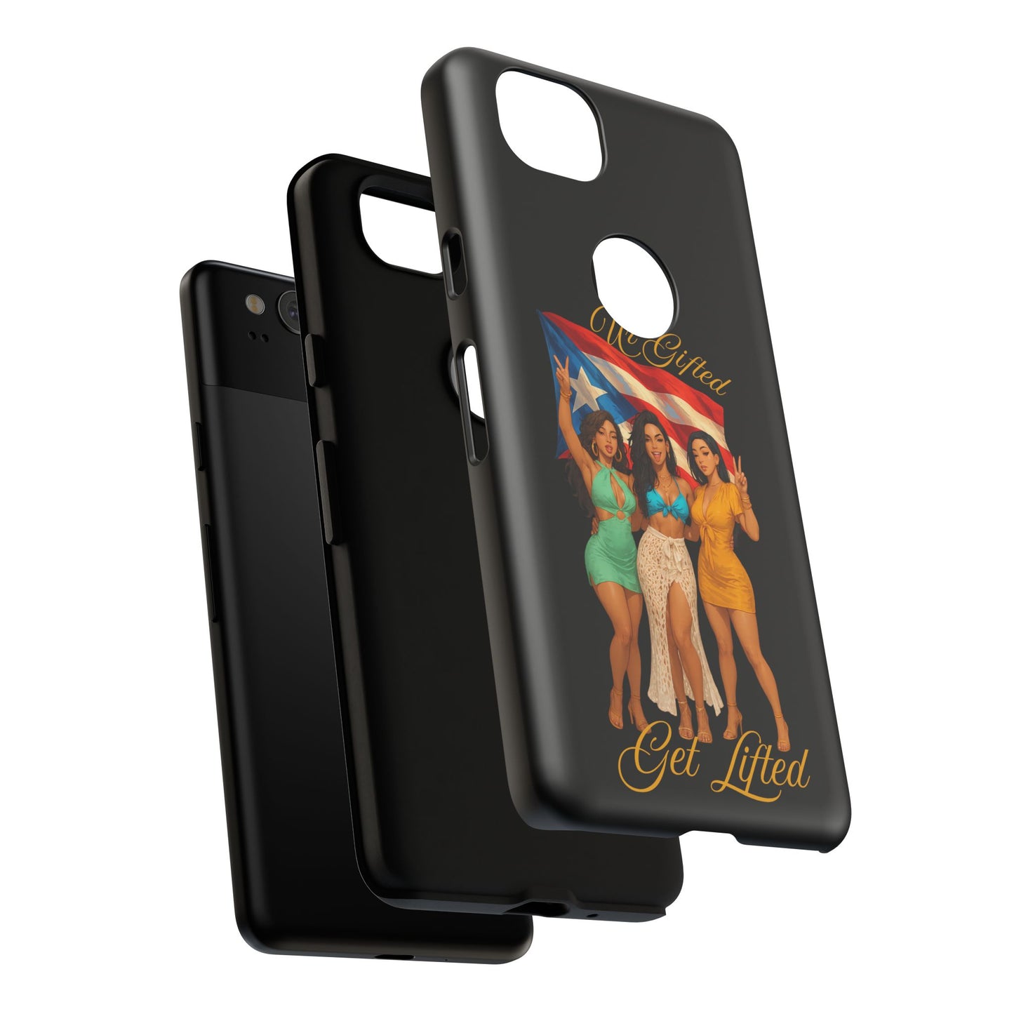 Vibrant Phone Case, Tough Cases, Puerto Rican Pride, Gift for Her, Fun Accessory, Colorful Design