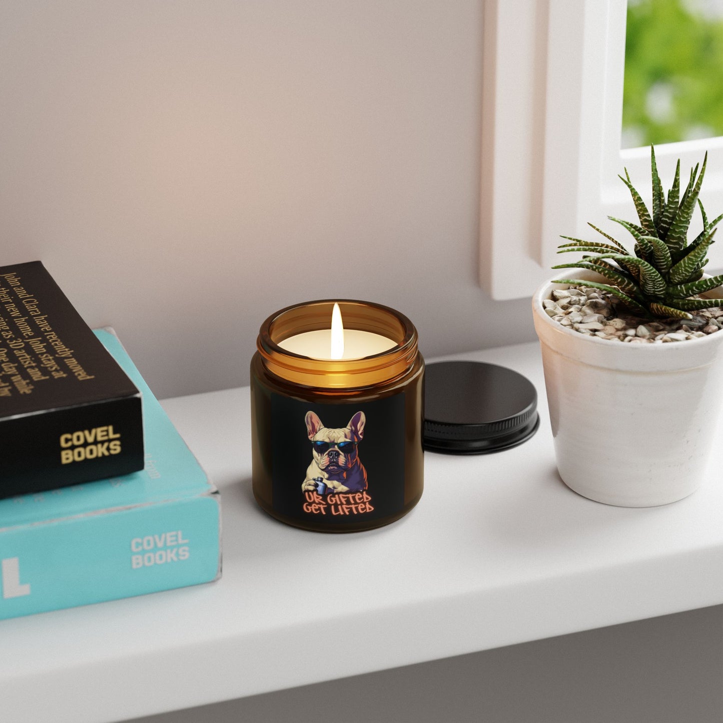 Cool Dog Scented Candle, Pet Lover Gift, Home Decor, Relaxing Aromatherapy, Unique Gift for Birthdays, Dog Owners
