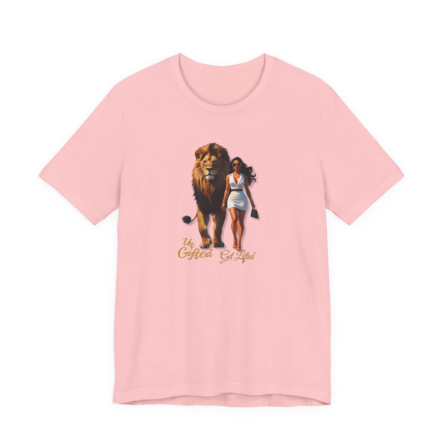 Bold Lion and Confident Woman Tee, Inspirational Shirt, Motivational Graphic Tee, Animal Lover Gift, Unique Fashion Statement