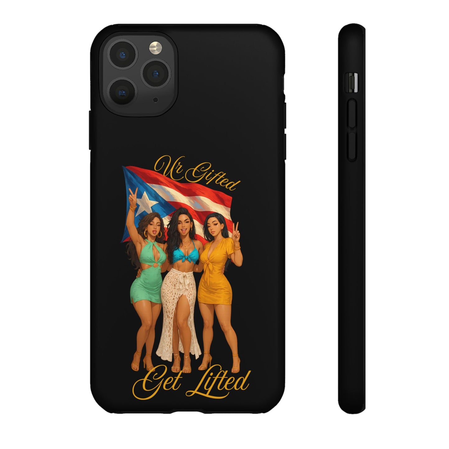 Vibrant Phone Case, Tough Cases, Puerto Rican Pride, Gift for Her, Fun Accessory, Colorful Design