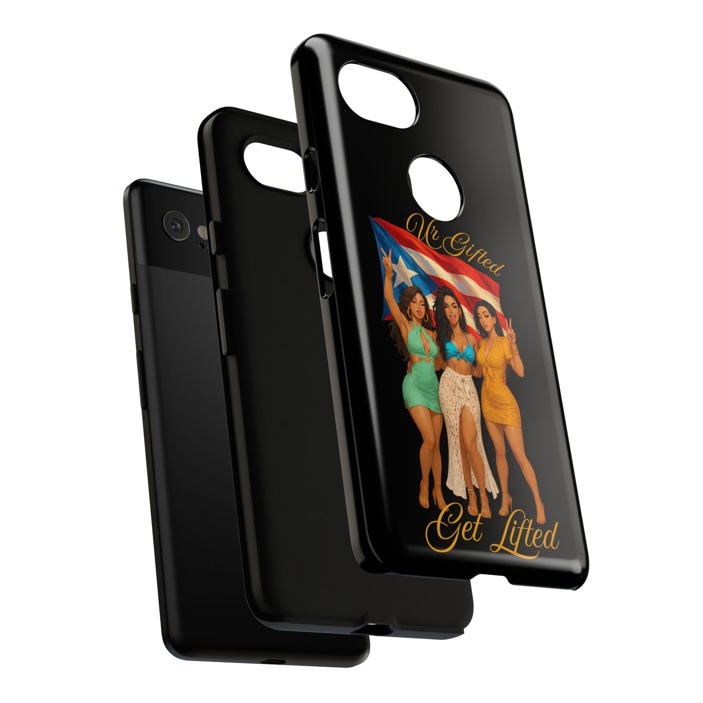Vibrant Phone Case, Tough Cases, Puerto Rican Pride, Gift for Her, Fun Accessory, Colorful Design