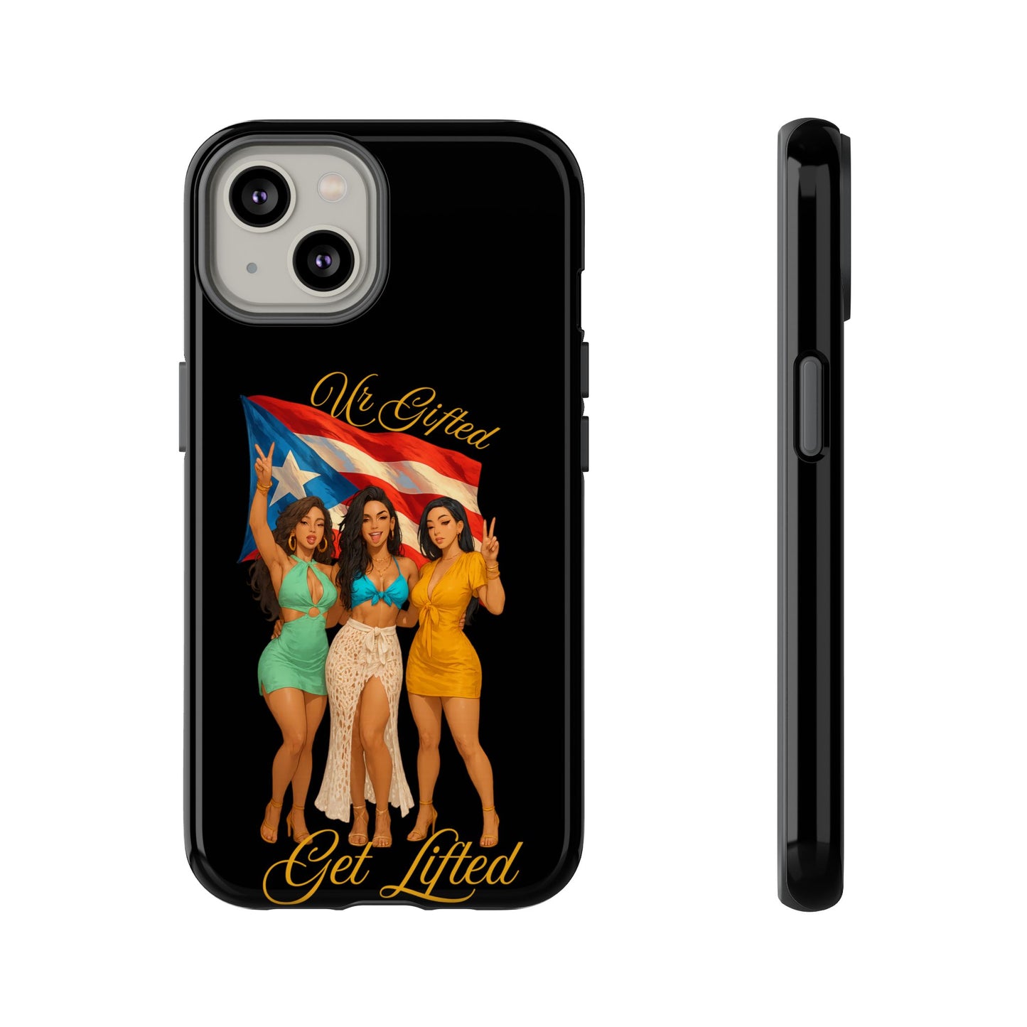 Vibrant Phone Case, Tough Cases, Puerto Rican Pride, Gift for Her, Fun Accessory, Colorful Design