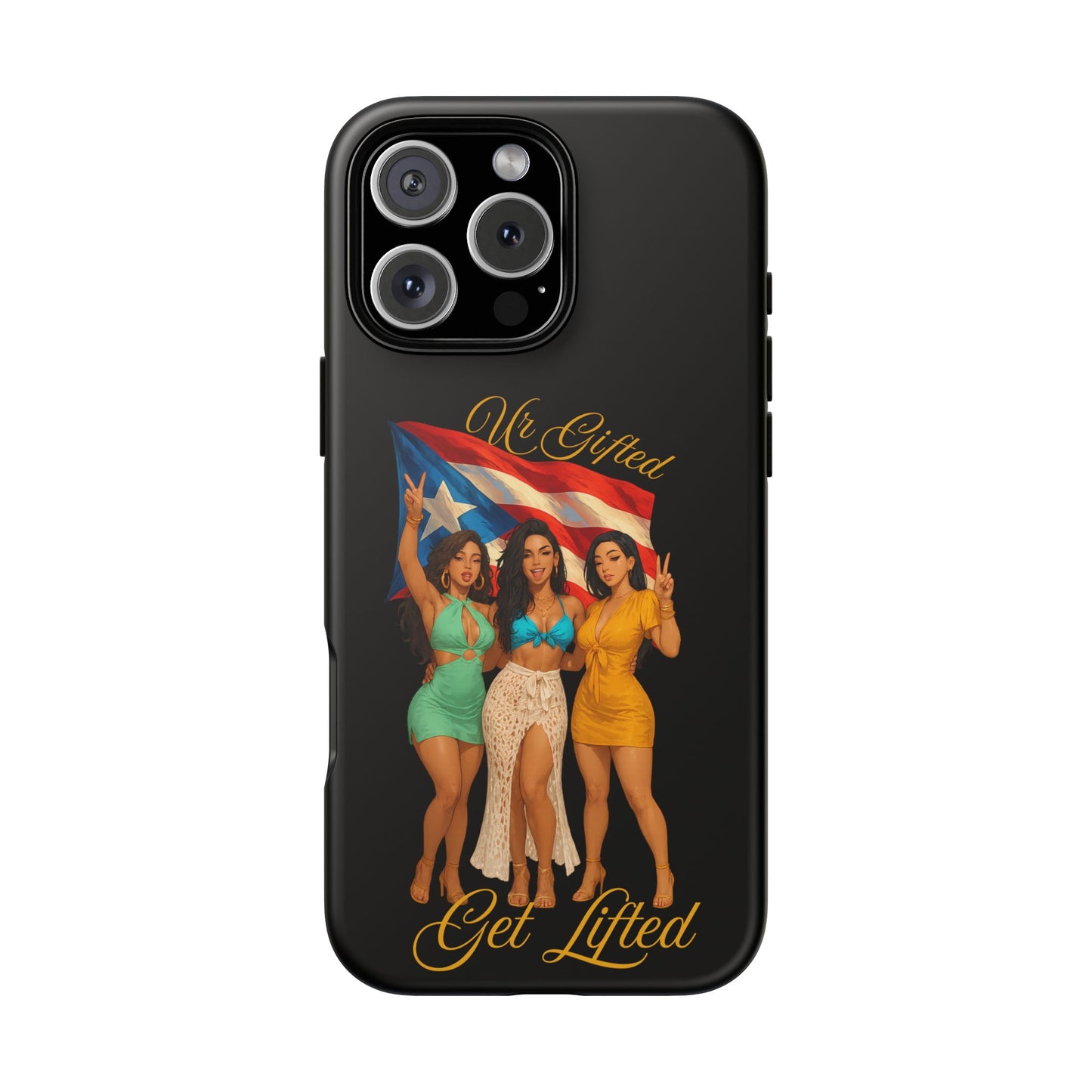 Vibrant Phone Case, Tough Cases, Puerto Rican Pride, Gift for Her, Fun Accessory, Colorful Design