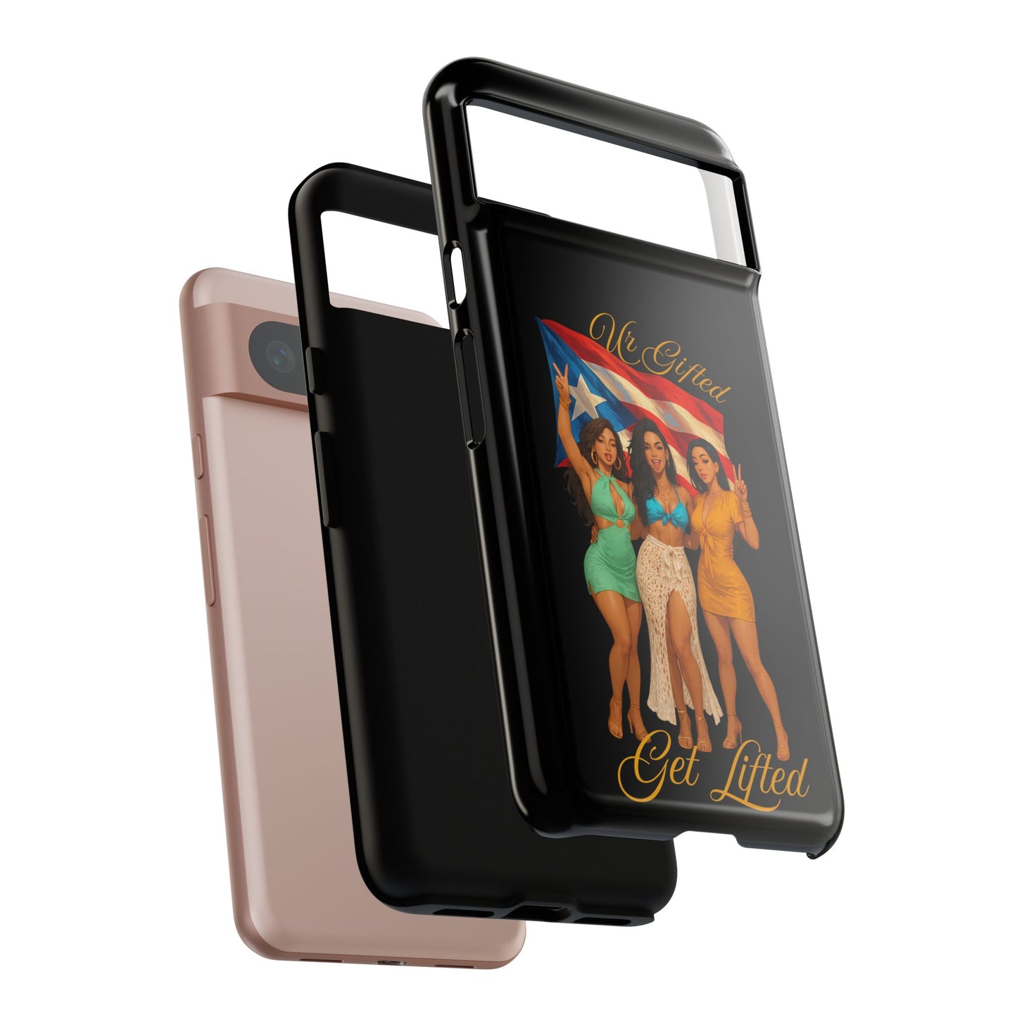 Vibrant Phone Case, Tough Cases, Puerto Rican Pride, Gift for Her, Fun Accessory, Colorful Design