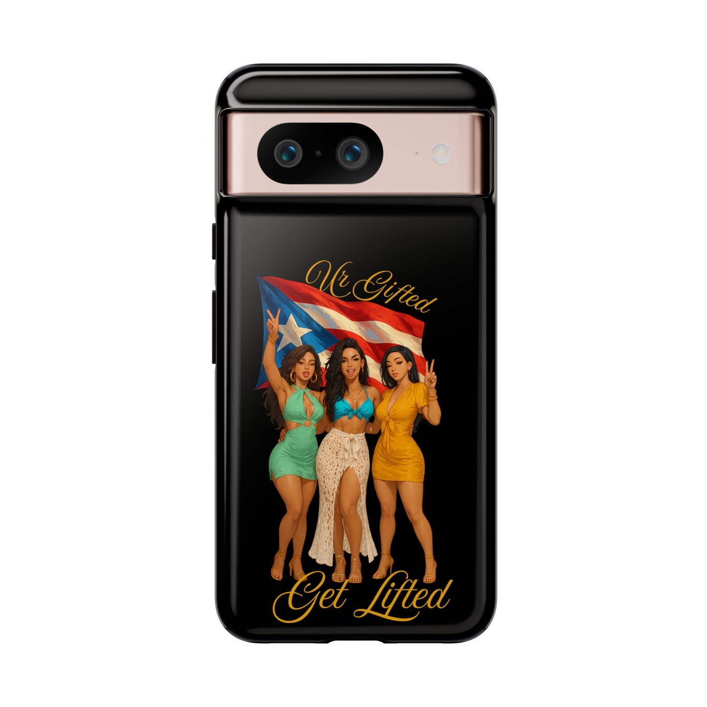 Vibrant Phone Case, Tough Cases, Puerto Rican Pride, Gift for Her, Fun Accessory, Colorful Design