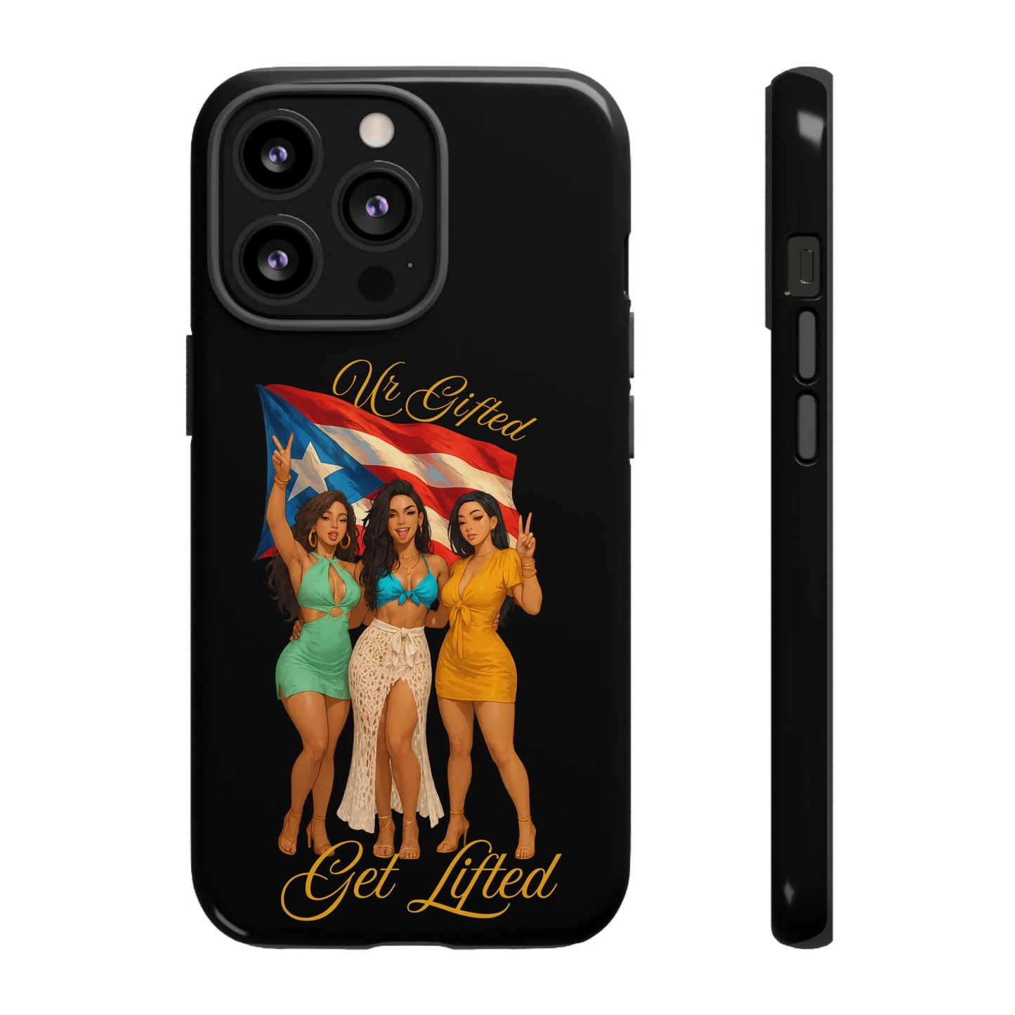 Vibrant Phone Case, Tough Cases, Puerto Rican Pride, Gift for Her, Fun Accessory, Colorful Design