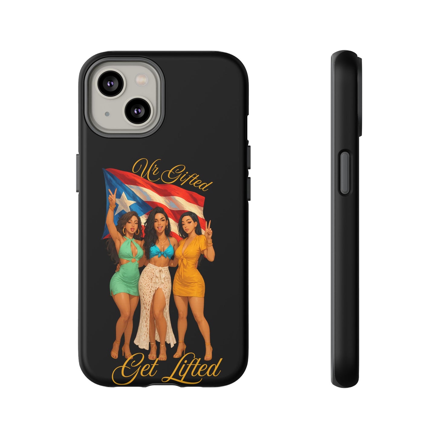 Vibrant Phone Case, Tough Cases, Puerto Rican Pride, Gift for Her, Fun Accessory, Colorful Design