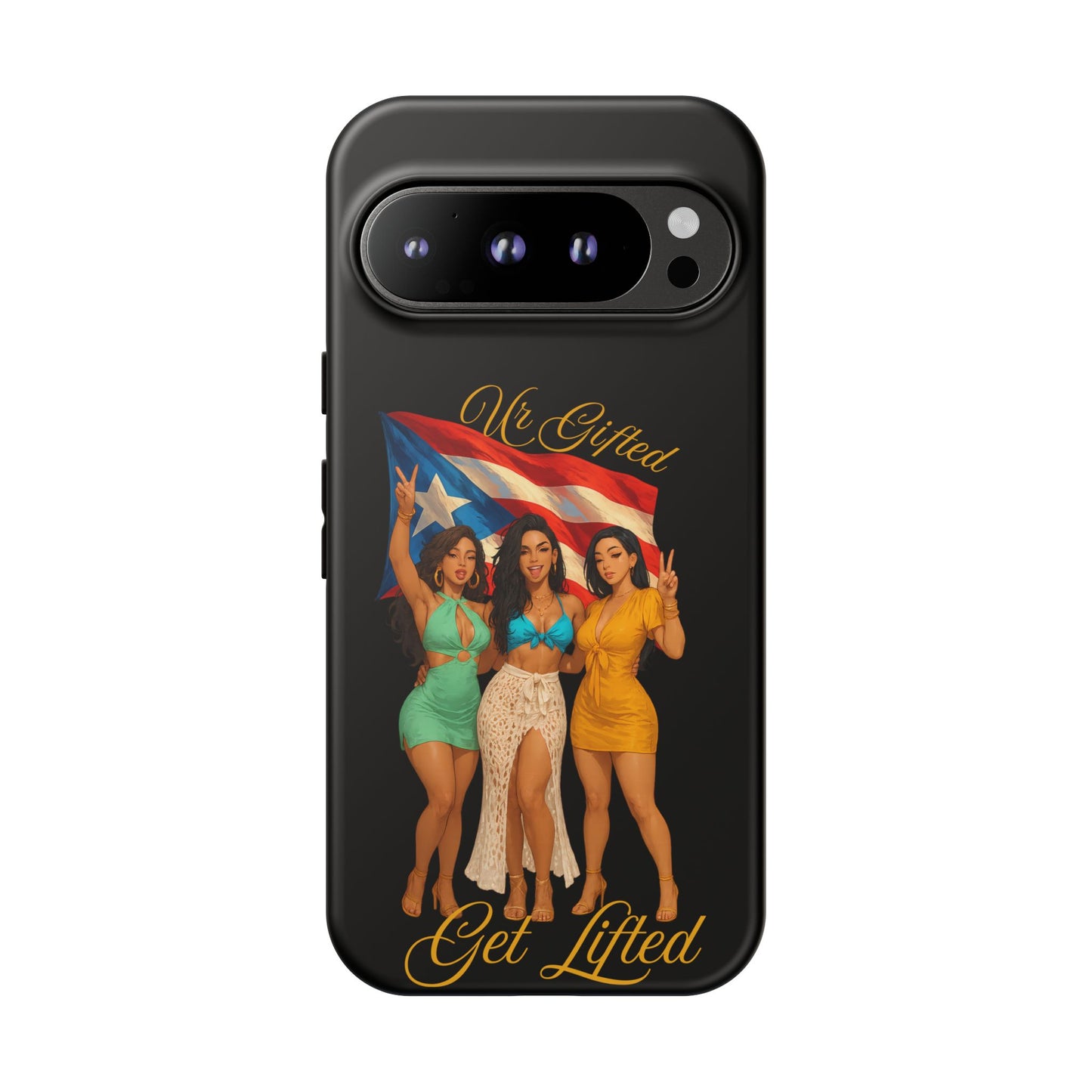 Vibrant Phone Case, Tough Cases, Puerto Rican Pride, Gift for Her, Fun Accessory, Colorful Design