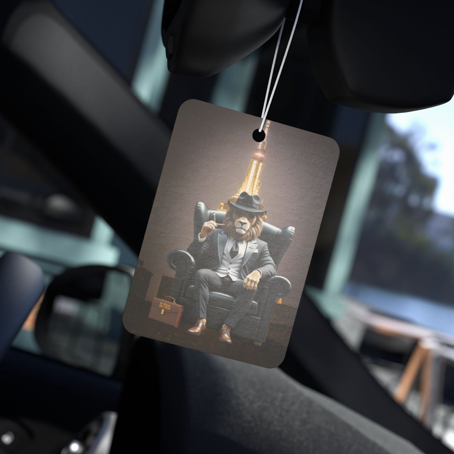 Vintage-Inspired Car Air Freshener - Urban Chic, Dog Lover Gift, Unique Auto Decor, Essential Oil Diffuser, Home Fragrance, Fun Gift Idea