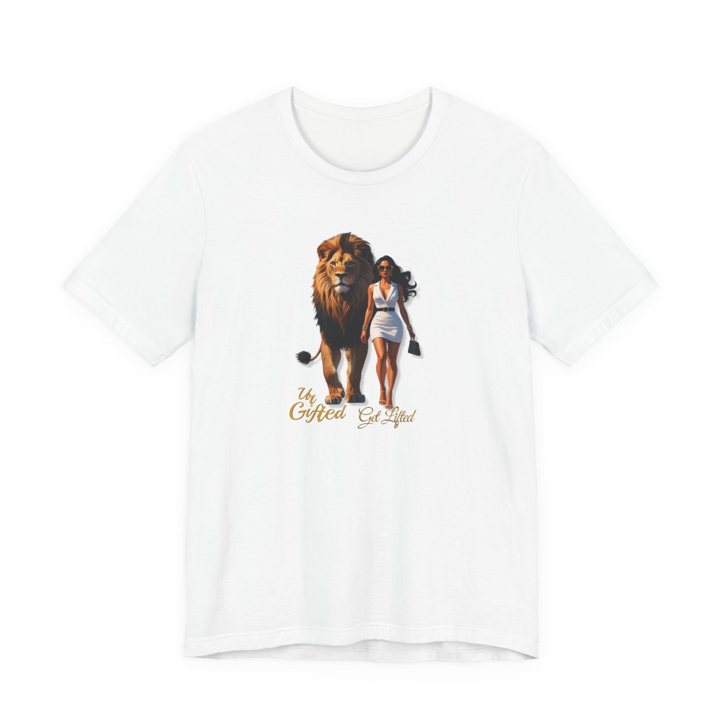 Bold Lion and Confident Woman Tee, Inspirational Shirt, Motivational Graphic Tee, Animal Lover Gift, Unique Fashion Statement