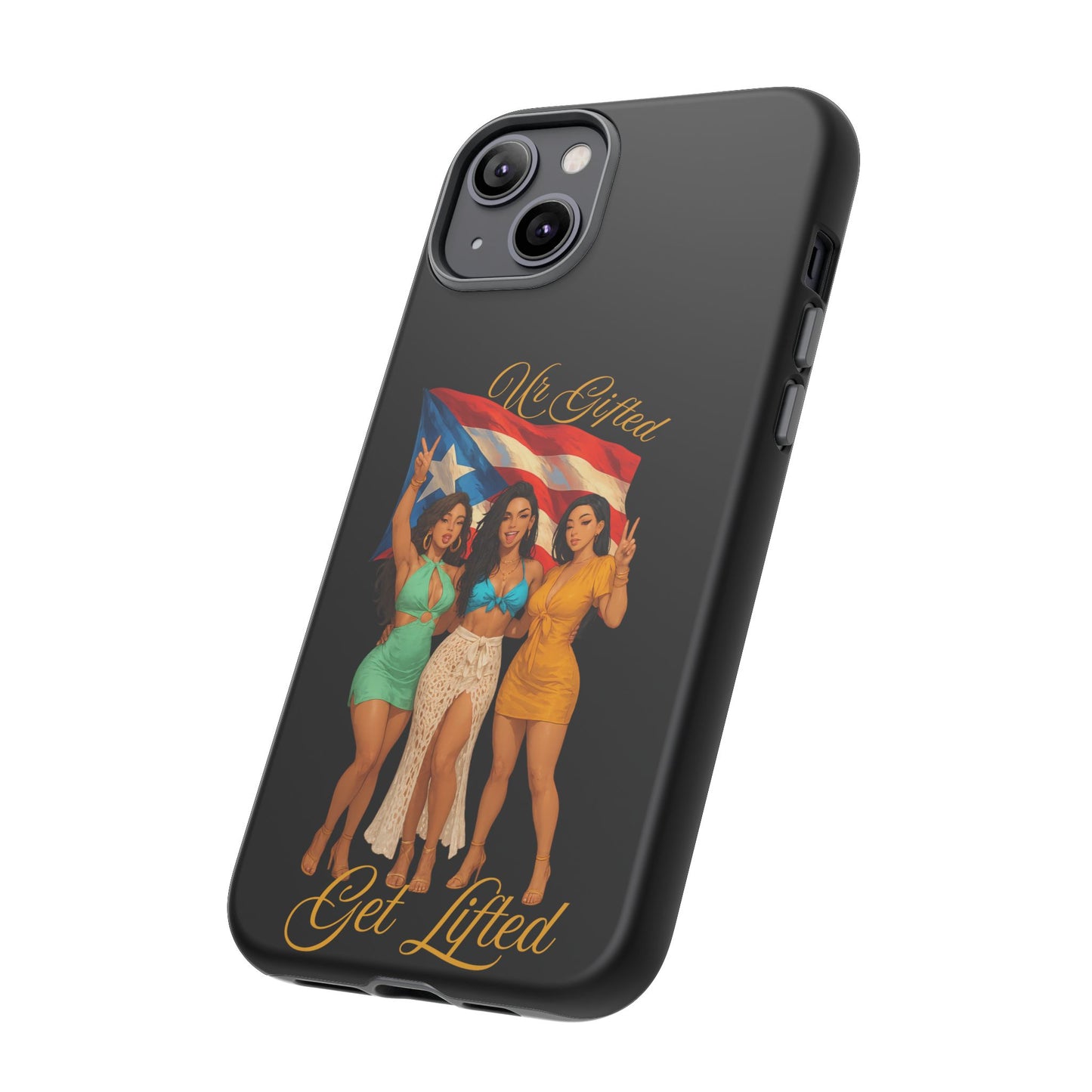 Vibrant Phone Case, Tough Cases, Puerto Rican Pride, Gift for Her, Fun Accessory, Colorful Design