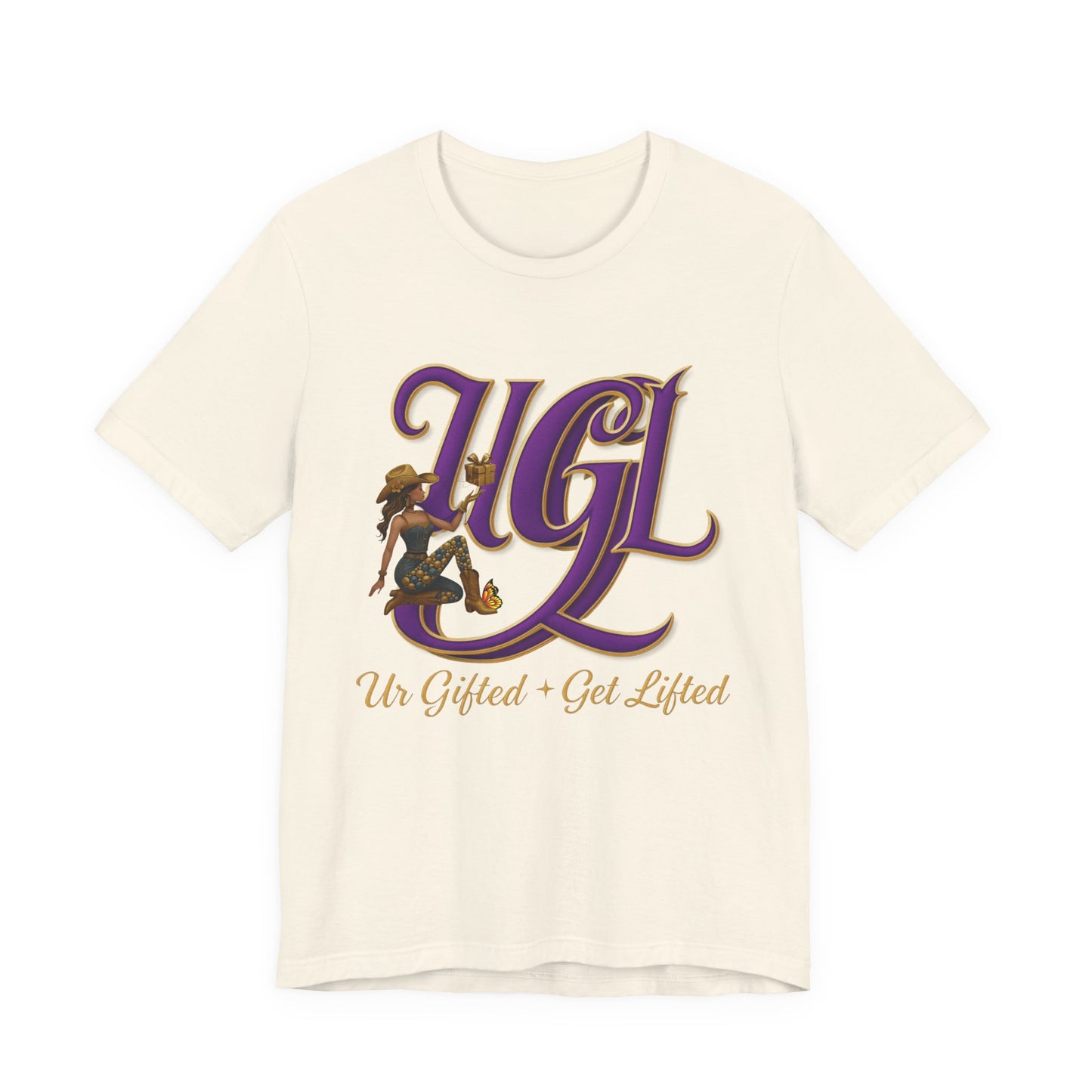Ur Gifted Get Lifted Graphic Tee - Ur Gifted & Get Lifted, Casual Wear, Gift Idea, Inspirational Apparel, Summer Outfit, Street Style