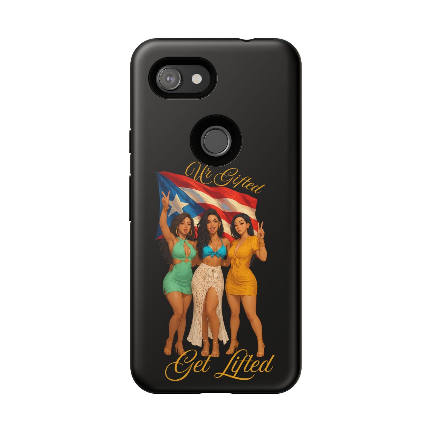 Vibrant Phone Case, Tough Cases, Puerto Rican Pride, Gift for Her, Fun Accessory, Colorful Design