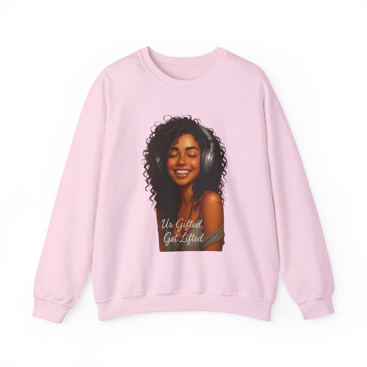 Inspirational Crewneck Sweatshirt, Unisex Gifted Sweatshirt, Cozy Fashion, Music Lover Apparel, Perfect for Friends or Self-Care