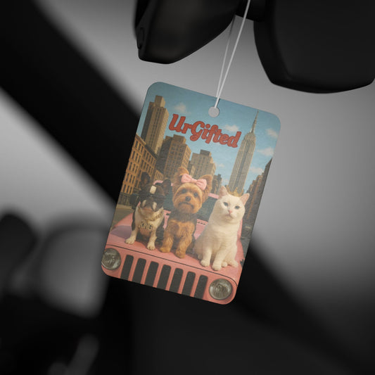 "Ur-Gifted" Car Air Freshener: Pet Lovers Gift, Car Decor, Cute Animal Air Fresheners, Unique Car Accessories, Fun Pet Gifts