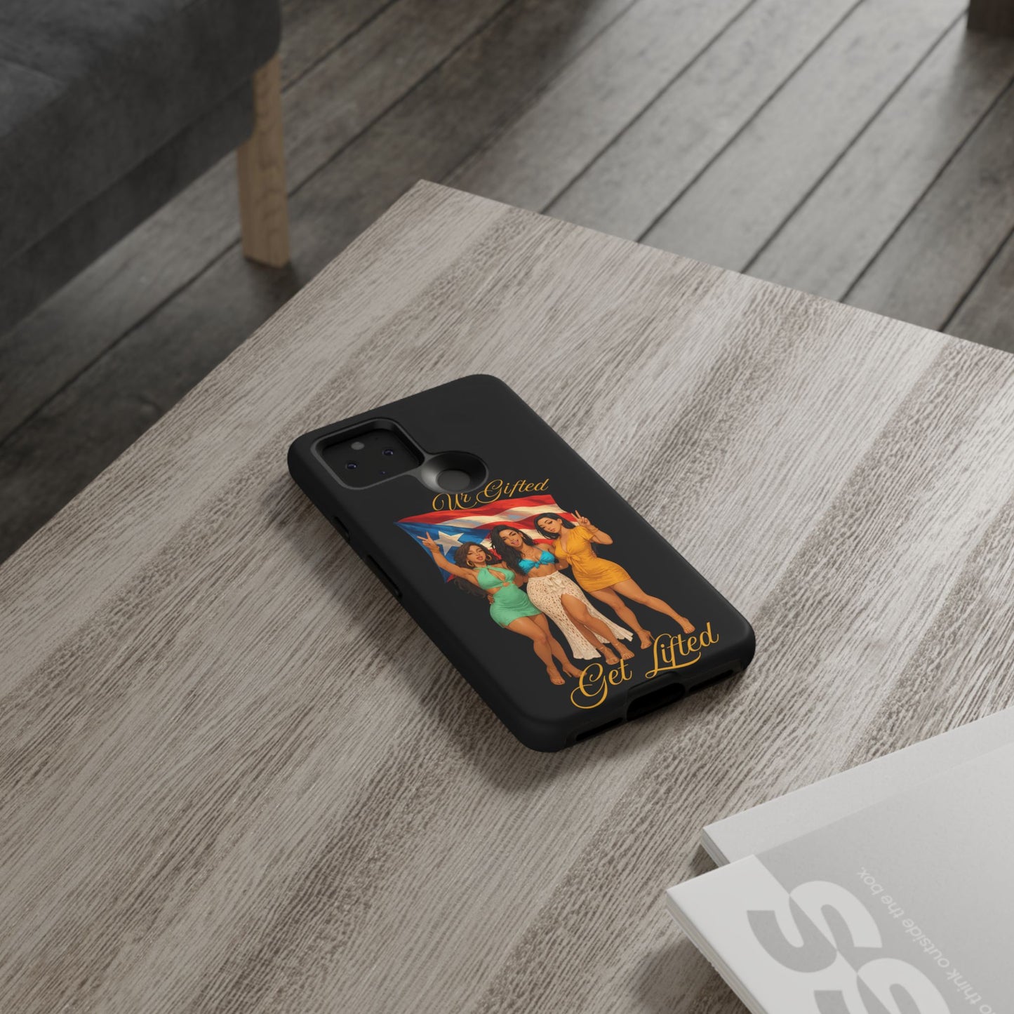 Vibrant Phone Case, Tough Cases, Puerto Rican Pride, Gift for Her, Fun Accessory, Colorful Design