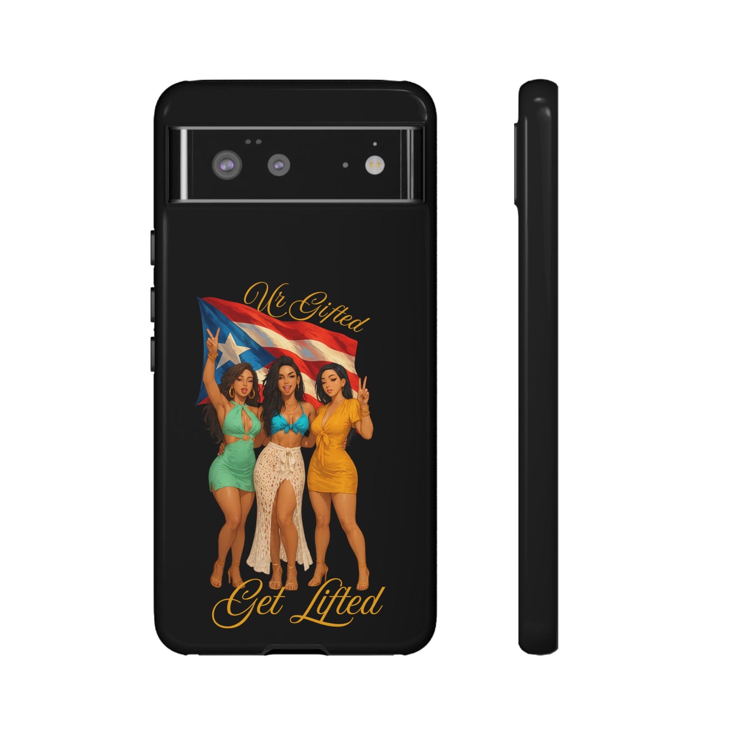 Vibrant Phone Case, Tough Cases, Puerto Rican Pride, Gift for Her, Fun Accessory, Colorful Design
