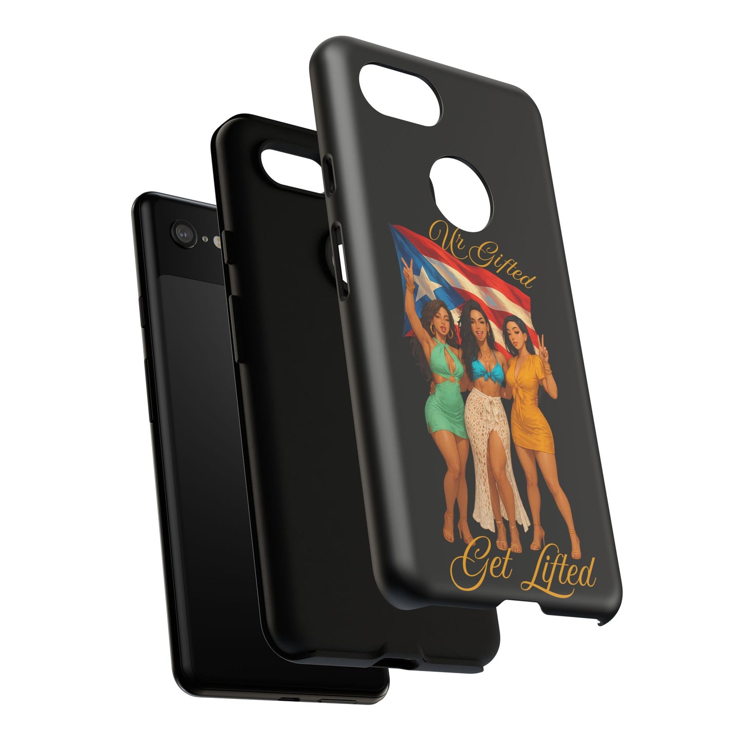 Vibrant Phone Case, Tough Cases, Puerto Rican Pride, Gift for Her, Fun Accessory, Colorful Design