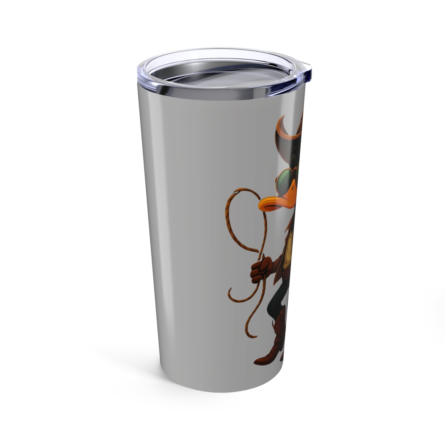 Cowboy Duck Tumbler - 20oz Travel Mug, Fun Gifts for Duck Lovers, Western Theme, Outdoor Adventures, Birthday, Parties, Unique Decor
