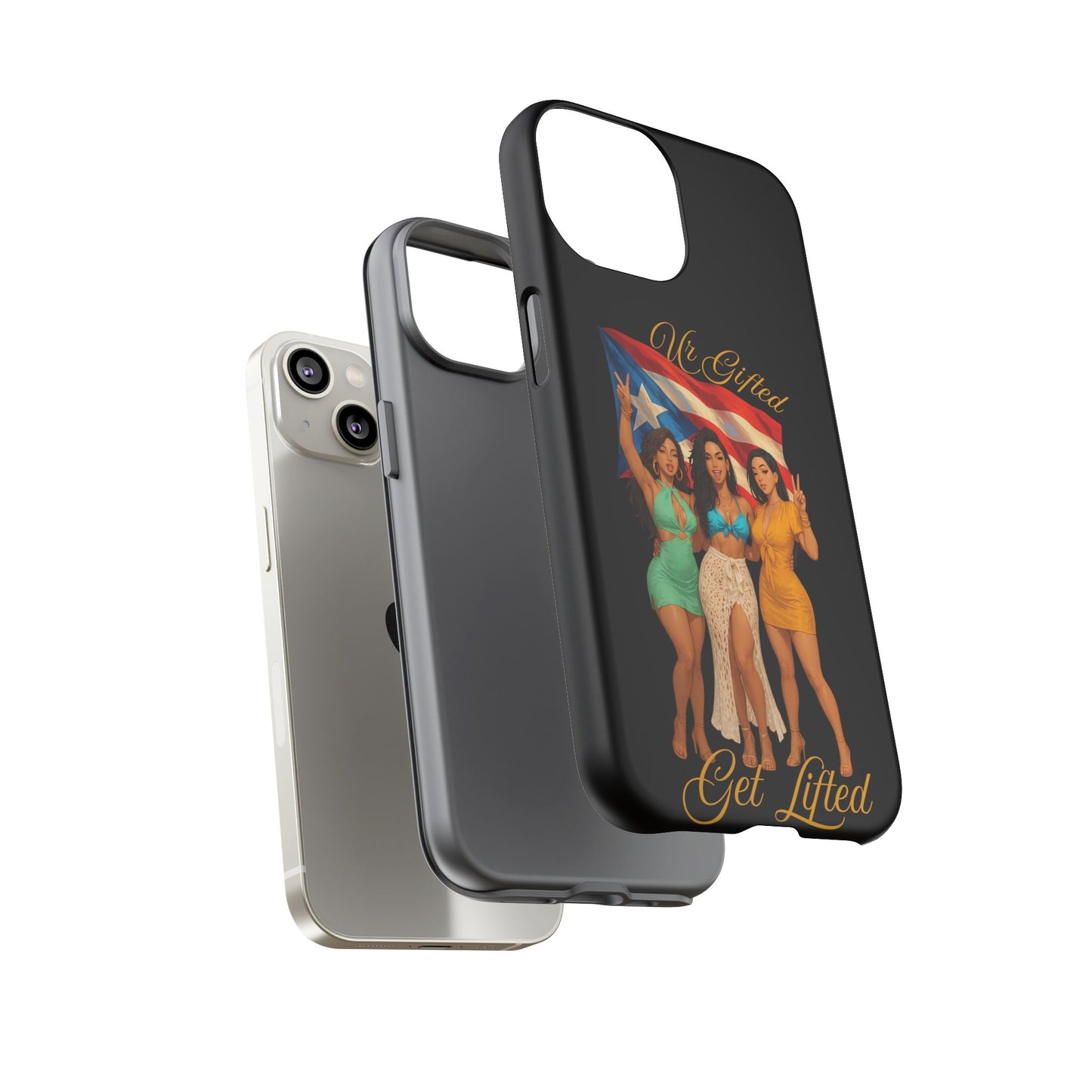 Vibrant Phone Case, Tough Cases, Puerto Rican Pride, Gift for Her, Fun Accessory, Colorful Design