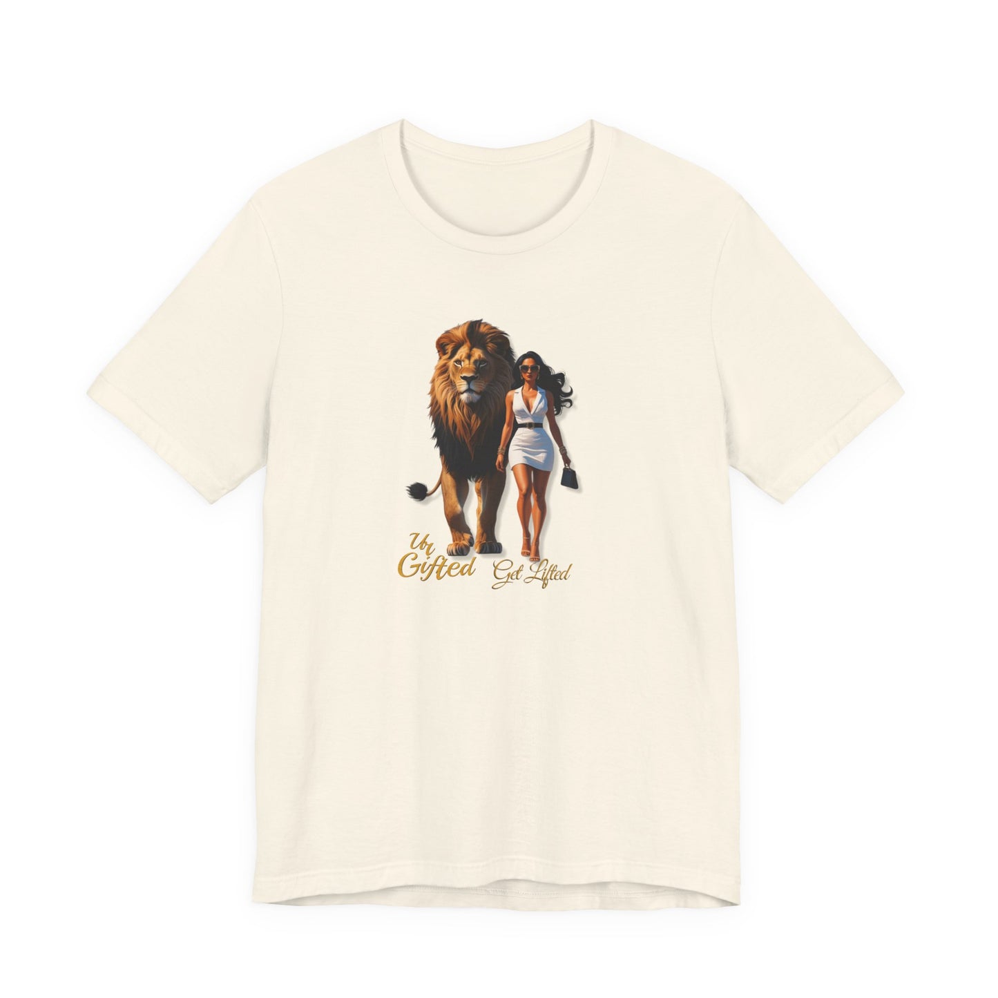 Bold Lion and Confident Woman Tee, Inspirational Shirt, Motivational Graphic Tee, Animal Lover Gift, Unique Fashion Statement