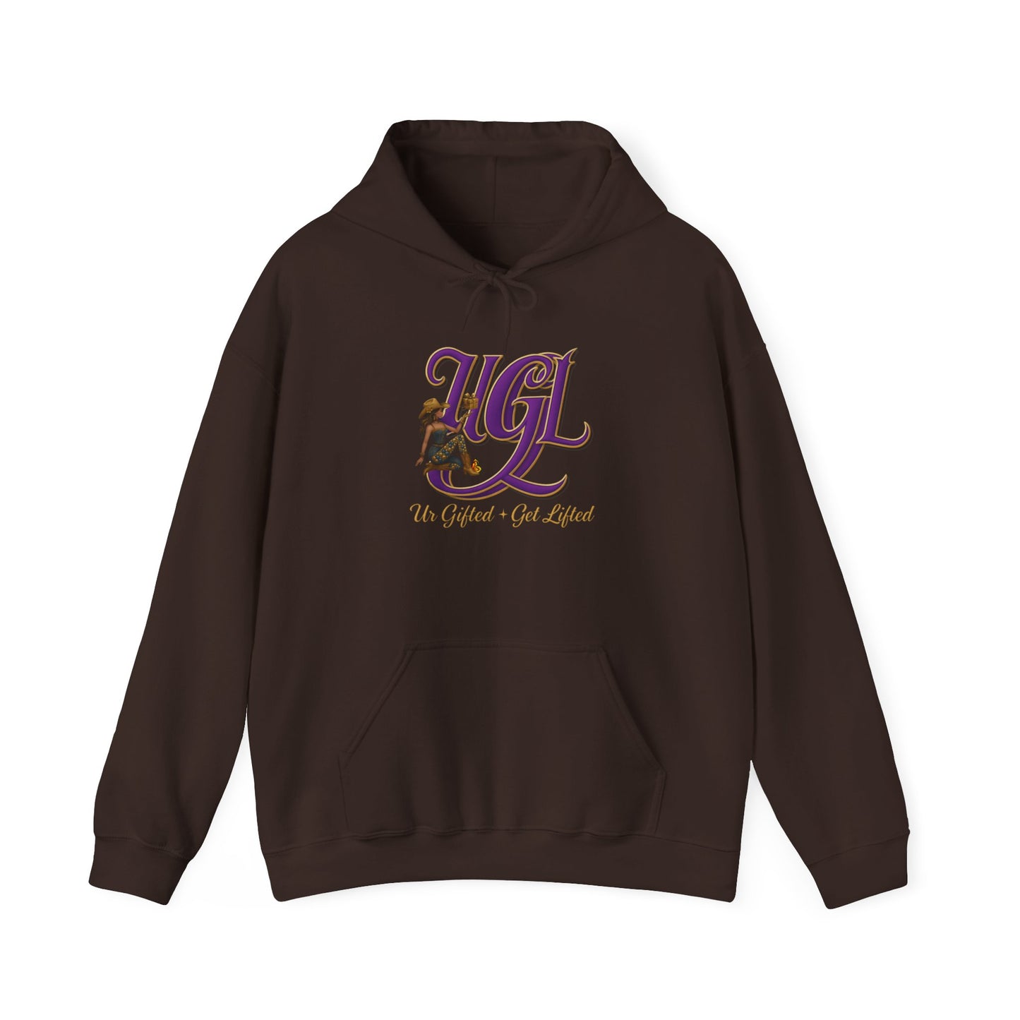 Ur Gifted Get Lifted Hoodie, Cozy Sweatshirt for All Seasons, Perfect for Gifting, Casual Wear, Streetwear