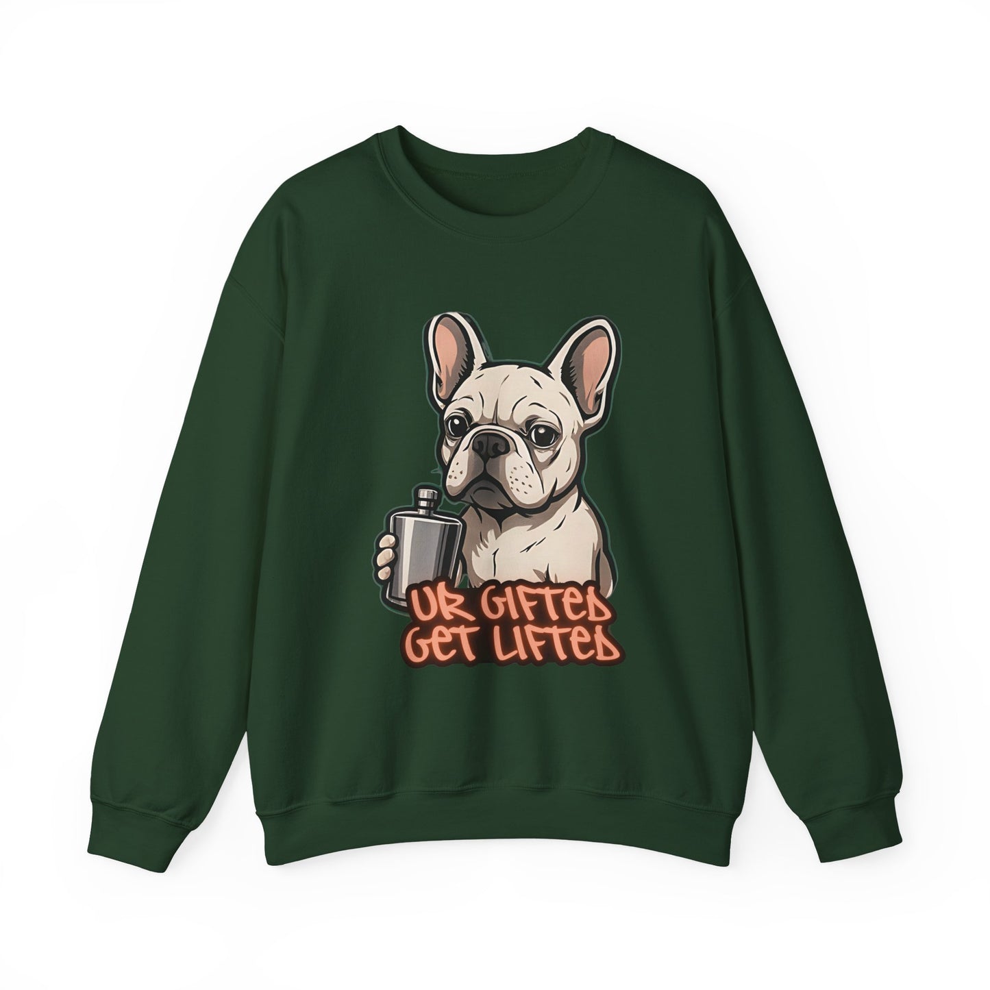 Cool Dog Sweatshirt, Gifted Lifters Crewneck, Funny Pet Apparel, Dog Lover Gift, Unisex Sweatshirt for Dog Lovers