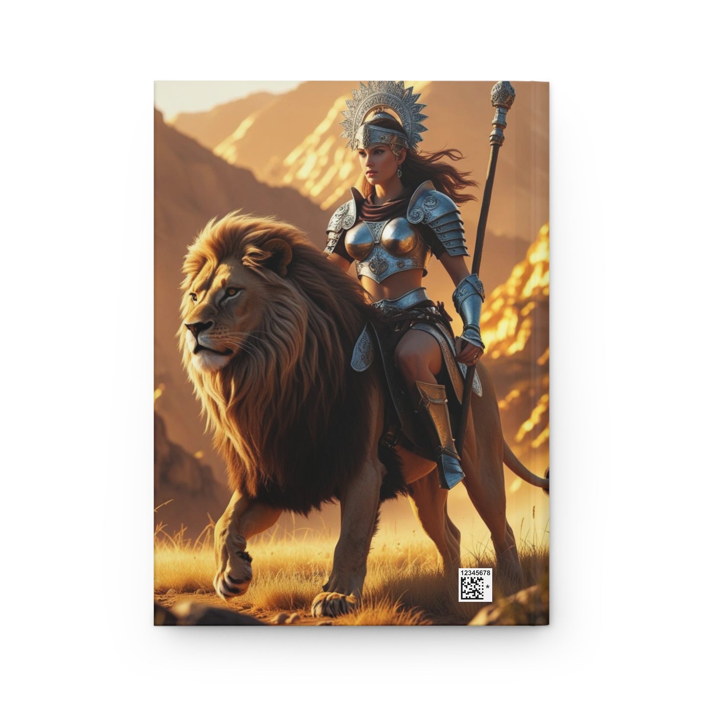 Empowering Hardcover Journal - Un Gifted Get Lifted, Inspirational Notebook, Lion Artwork, Motivational Gift, Feminine Strength Journal