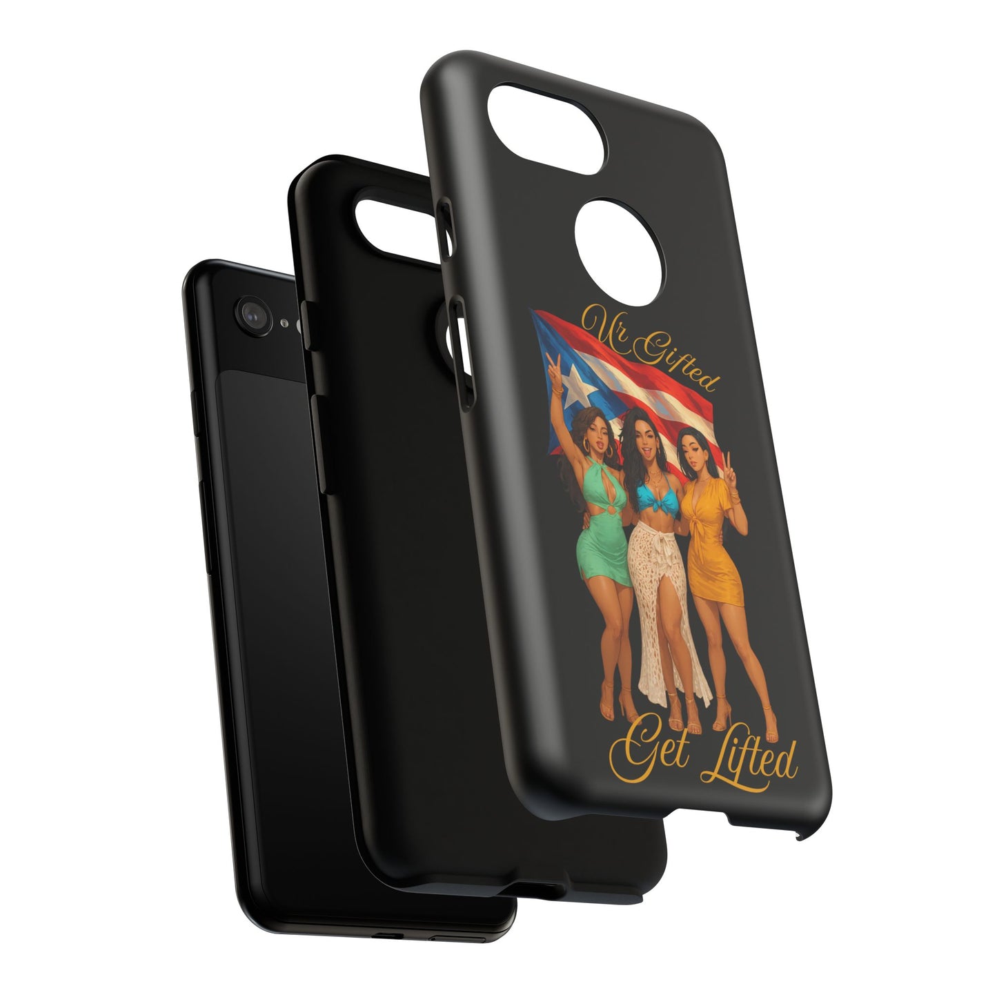 Vibrant Phone Case, Tough Cases, Puerto Rican Pride, Gift for Her, Fun Accessory, Colorful Design