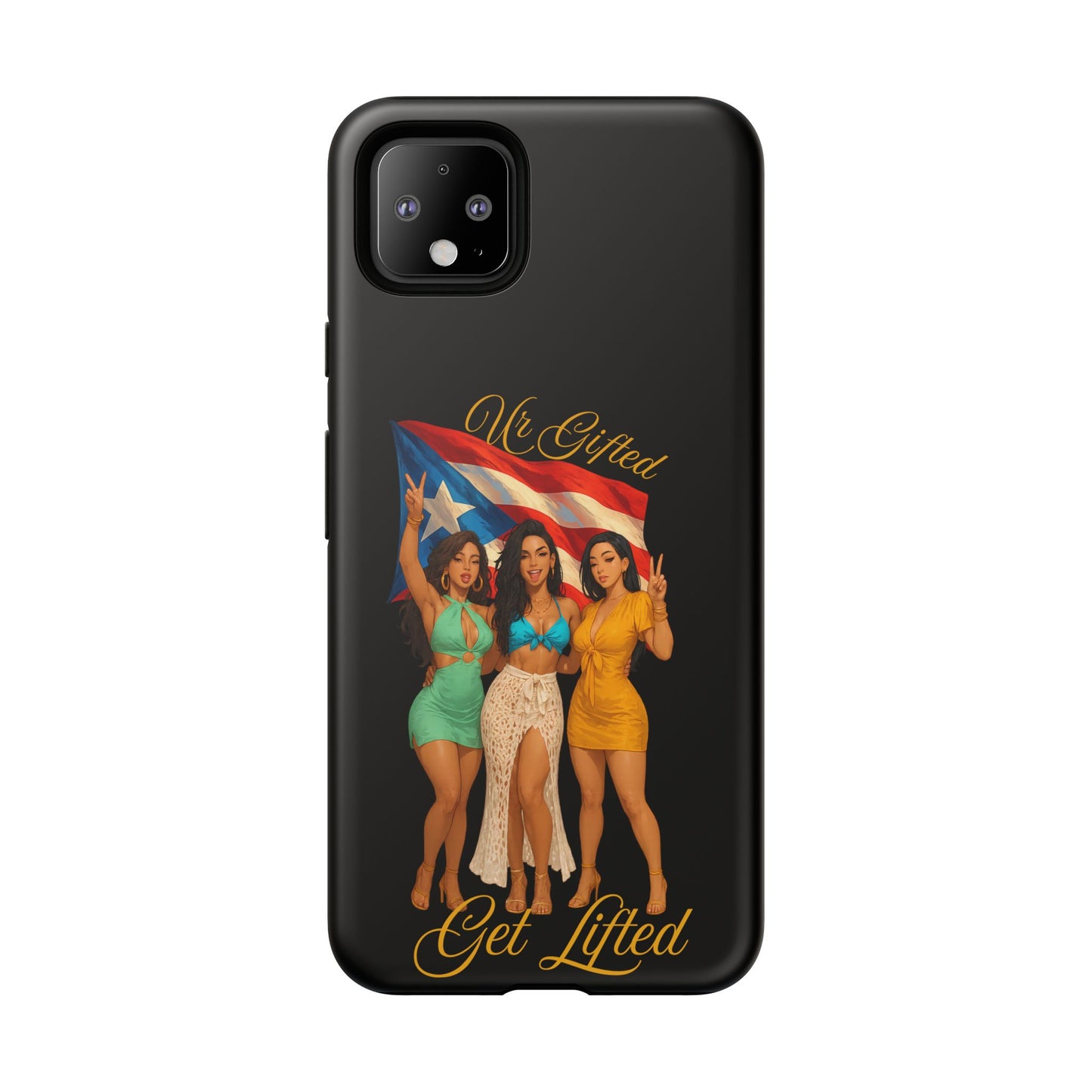 Vibrant Phone Case, Tough Cases, Puerto Rican Pride, Gift for Her, Fun Accessory, Colorful Design