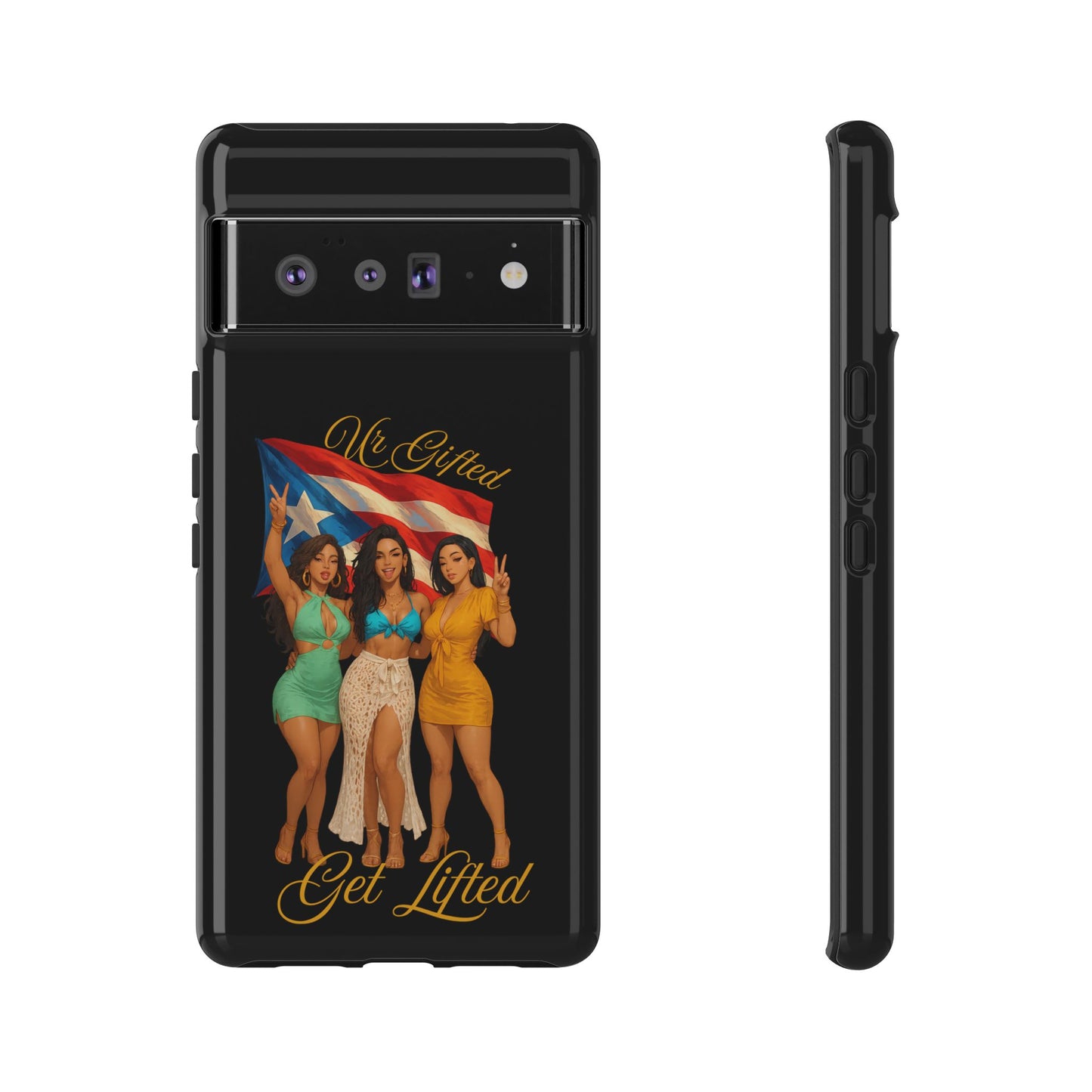 Vibrant Phone Case, Tough Cases, Puerto Rican Pride, Gift for Her, Fun Accessory, Colorful Design