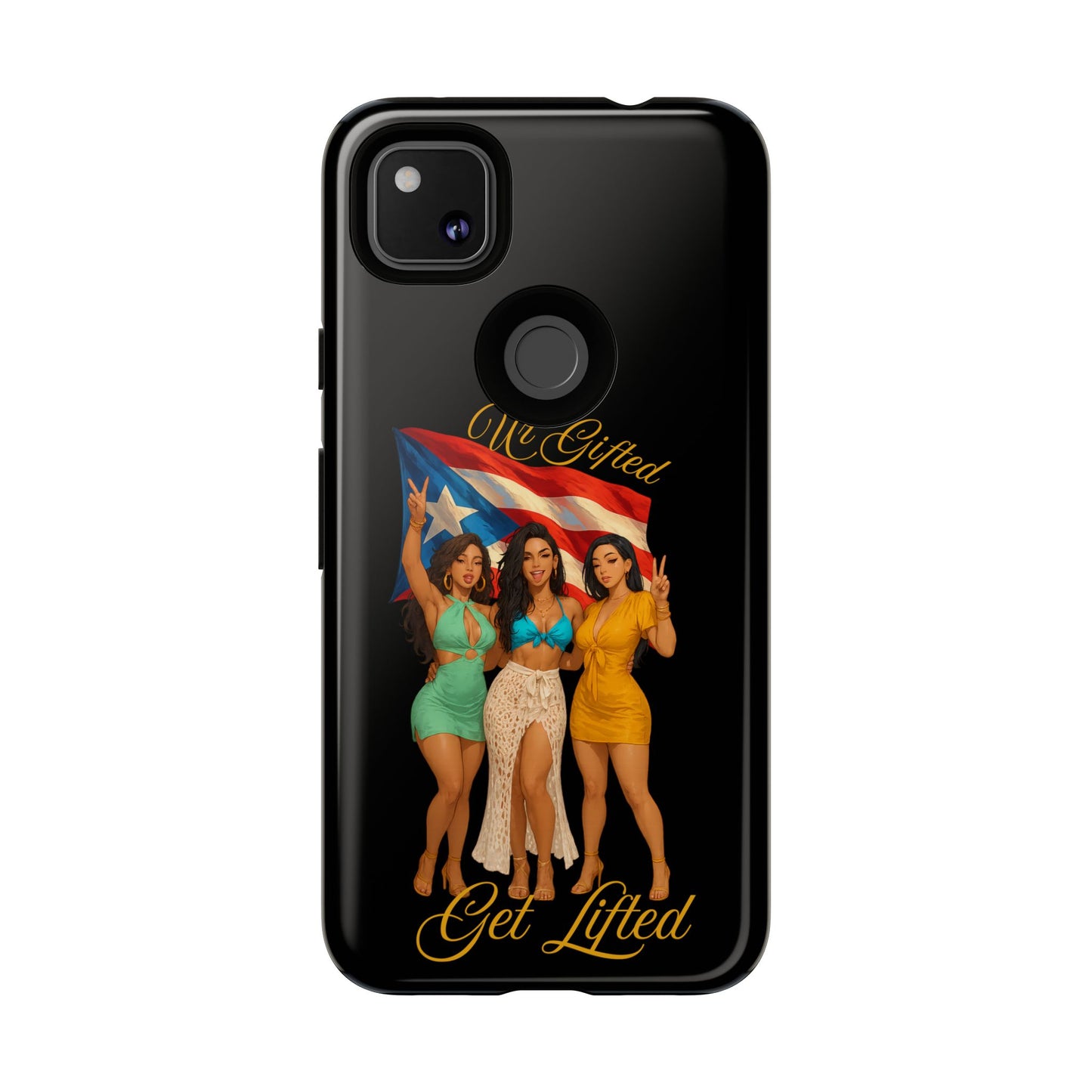Vibrant Phone Case, Tough Cases, Puerto Rican Pride, Gift for Her, Fun Accessory, Colorful Design