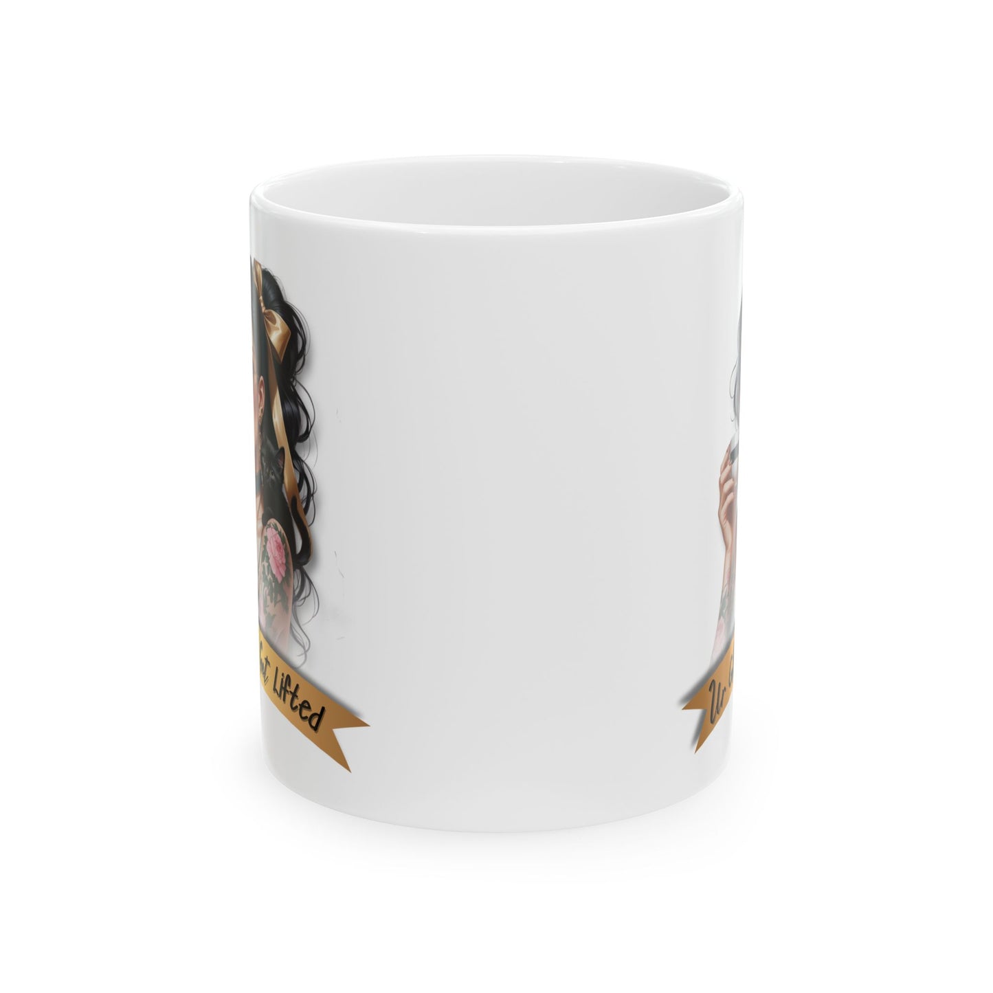Empowered Woman Ceramic Mug | Motivational Coffee Cup | Inspirational Gift | 11oz & 15oz