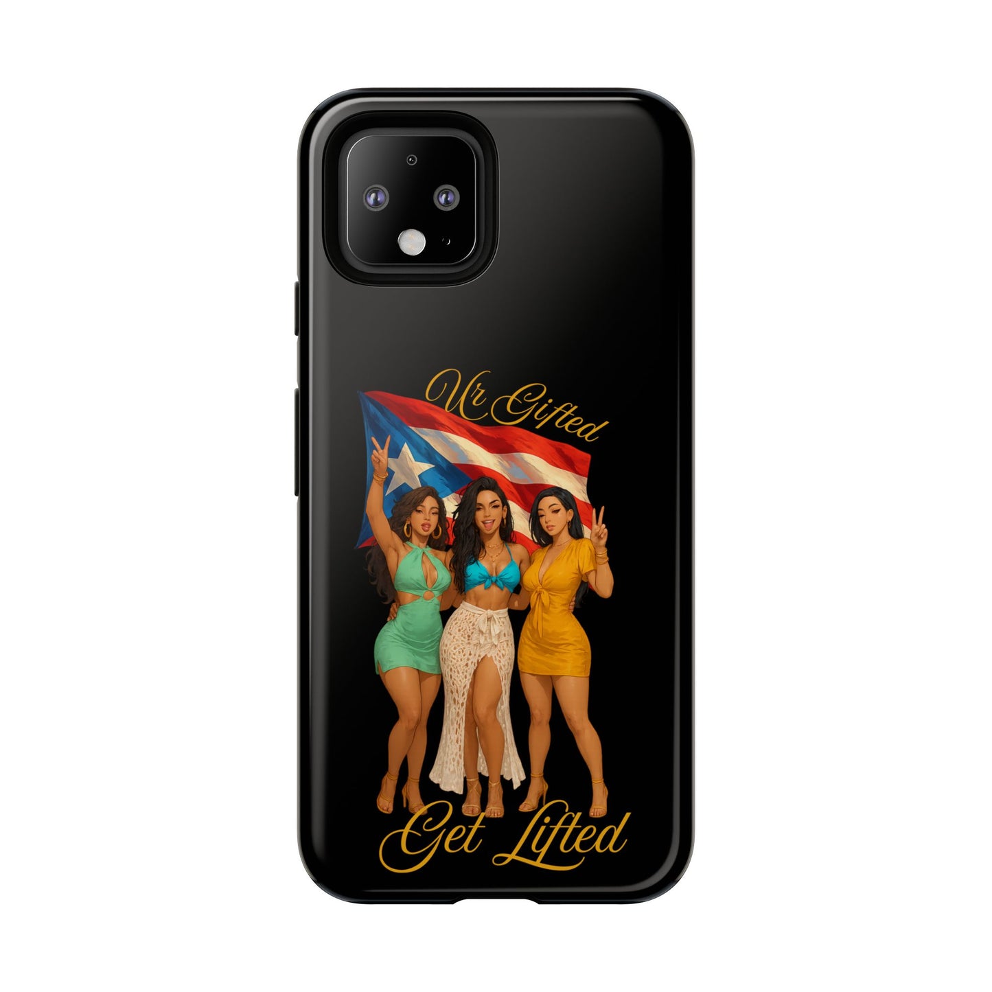 Vibrant Phone Case, Tough Cases, Puerto Rican Pride, Gift for Her, Fun Accessory, Colorful Design