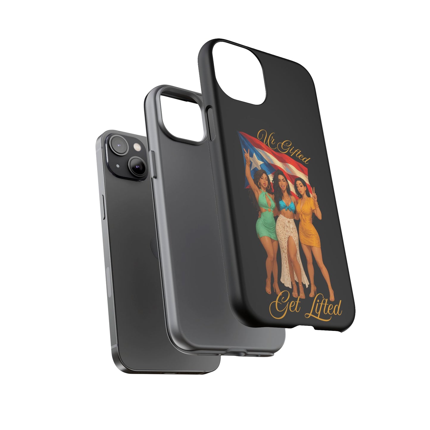 Vibrant Phone Case, Tough Cases, Puerto Rican Pride, Gift for Her, Fun Accessory, Colorful Design