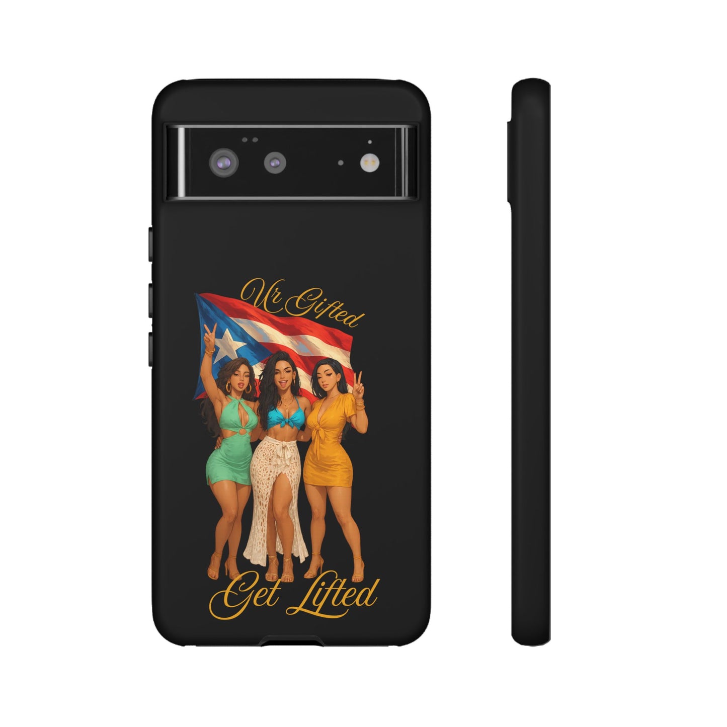 Vibrant Phone Case, Tough Cases, Puerto Rican Pride, Gift for Her, Fun Accessory, Colorful Design