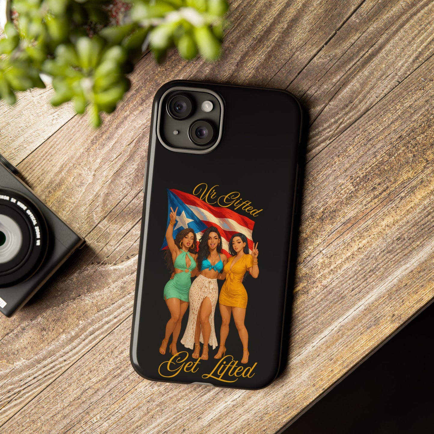 Vibrant Phone Case, Tough Cases, Puerto Rican Pride, Gift for Her, Fun Accessory, Colorful Design