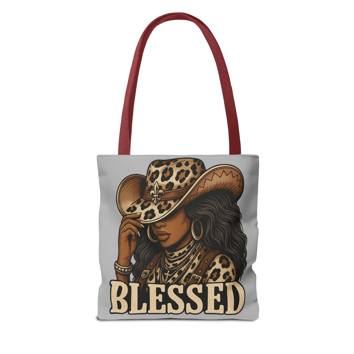 Stylish Blessed Tote Bag, Cowgirl Gift, Fashion Accessory, Everyday Use, Shopping Tote, Boho Chic