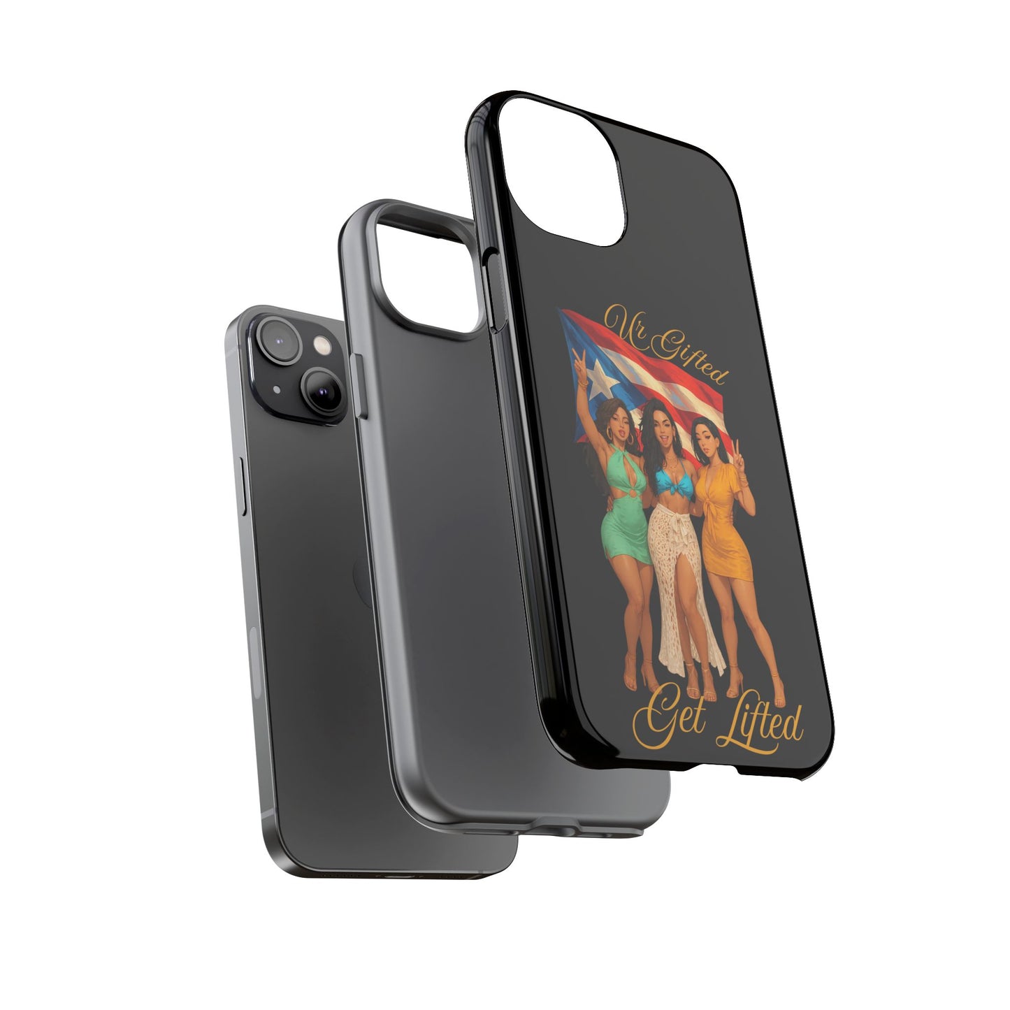Vibrant Phone Case, Tough Cases, Puerto Rican Pride, Gift for Her, Fun Accessory, Colorful Design
