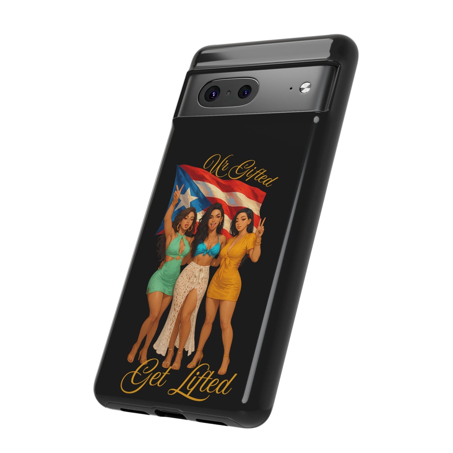 Vibrant Phone Case, Tough Cases, Puerto Rican Pride, Gift for Her, Fun Accessory, Colorful Design