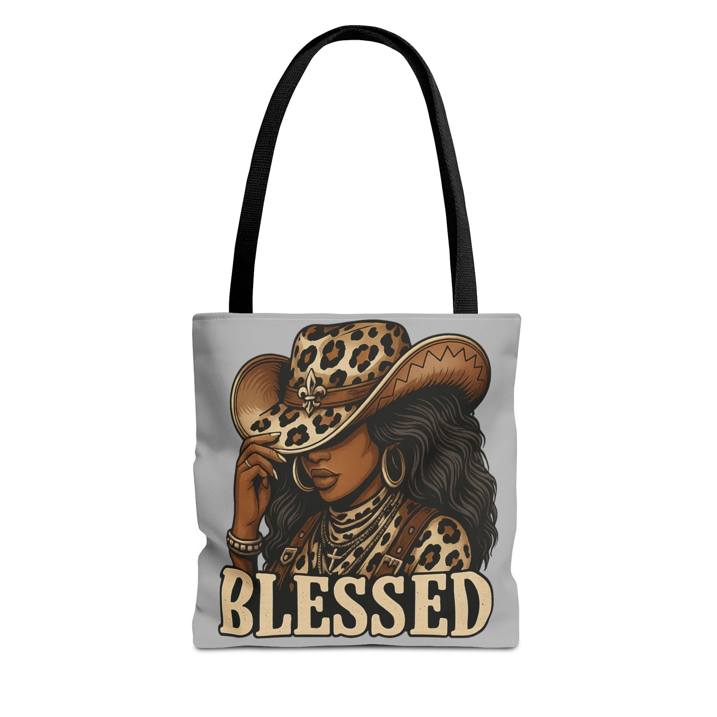 Stylish Blessed Tote Bag, Cowgirl Gift, Fashion Accessory, Everyday Use, Shopping Tote, Boho Chic