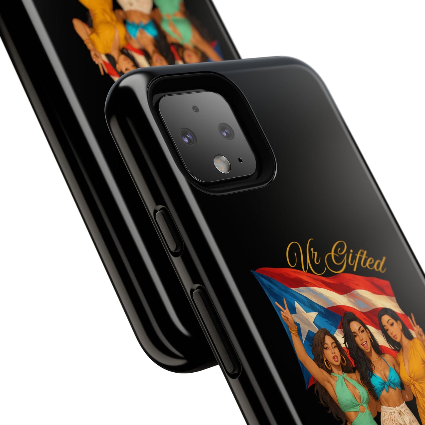 Vibrant Phone Case, Tough Cases, Puerto Rican Pride, Gift for Her, Fun Accessory, Colorful Design