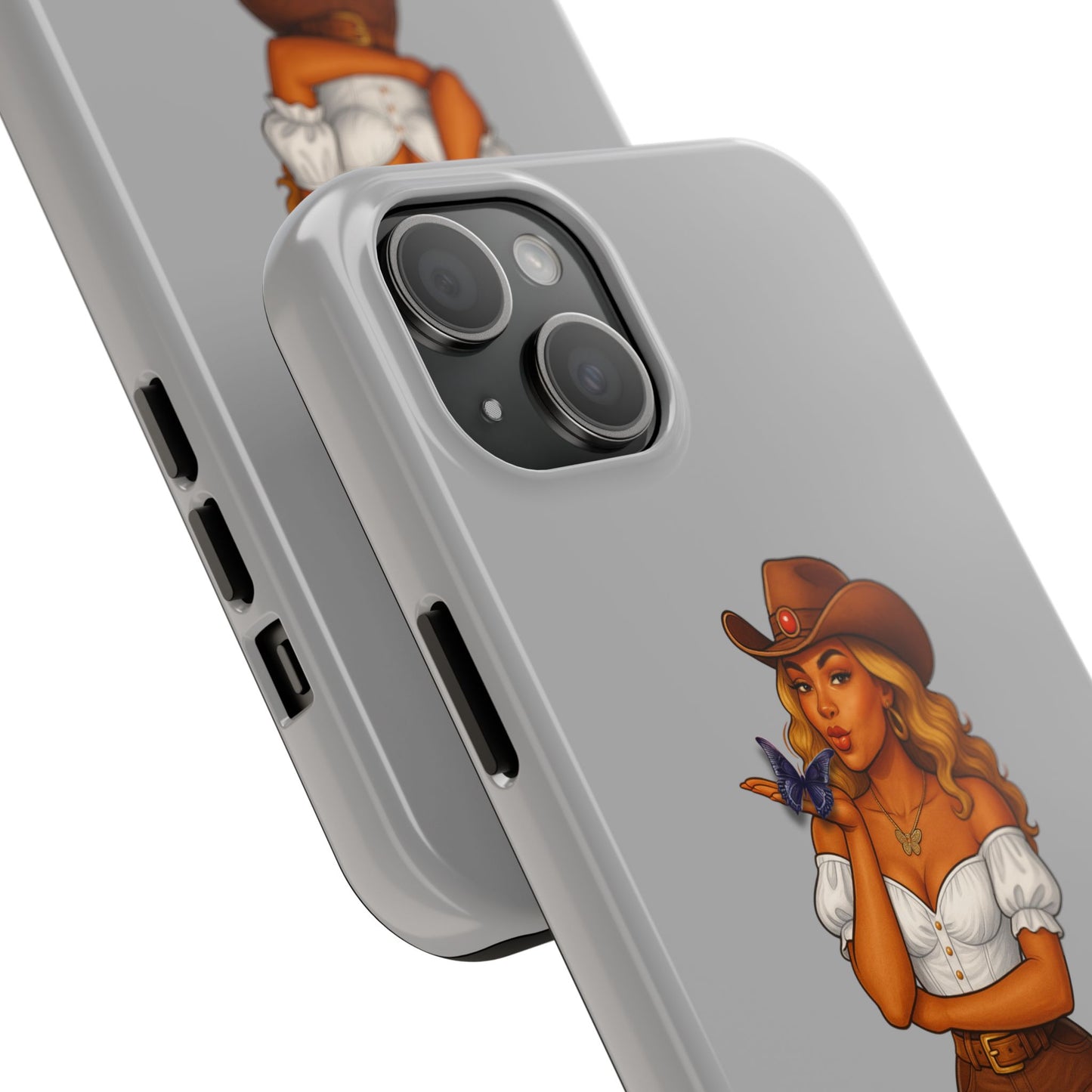 Cowgirl-Style Tough Phone Cases, Durable Phone Cover, Cute Western Phone Case, Fun Gift for Cowboys, No Questions Asked Design